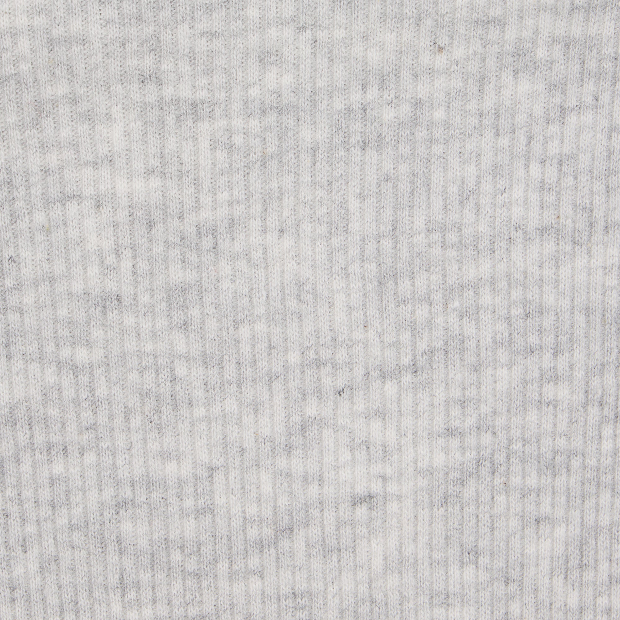 COTTON RIB T-SHIRT | LIGHT HEATHER GREY - Image 4
