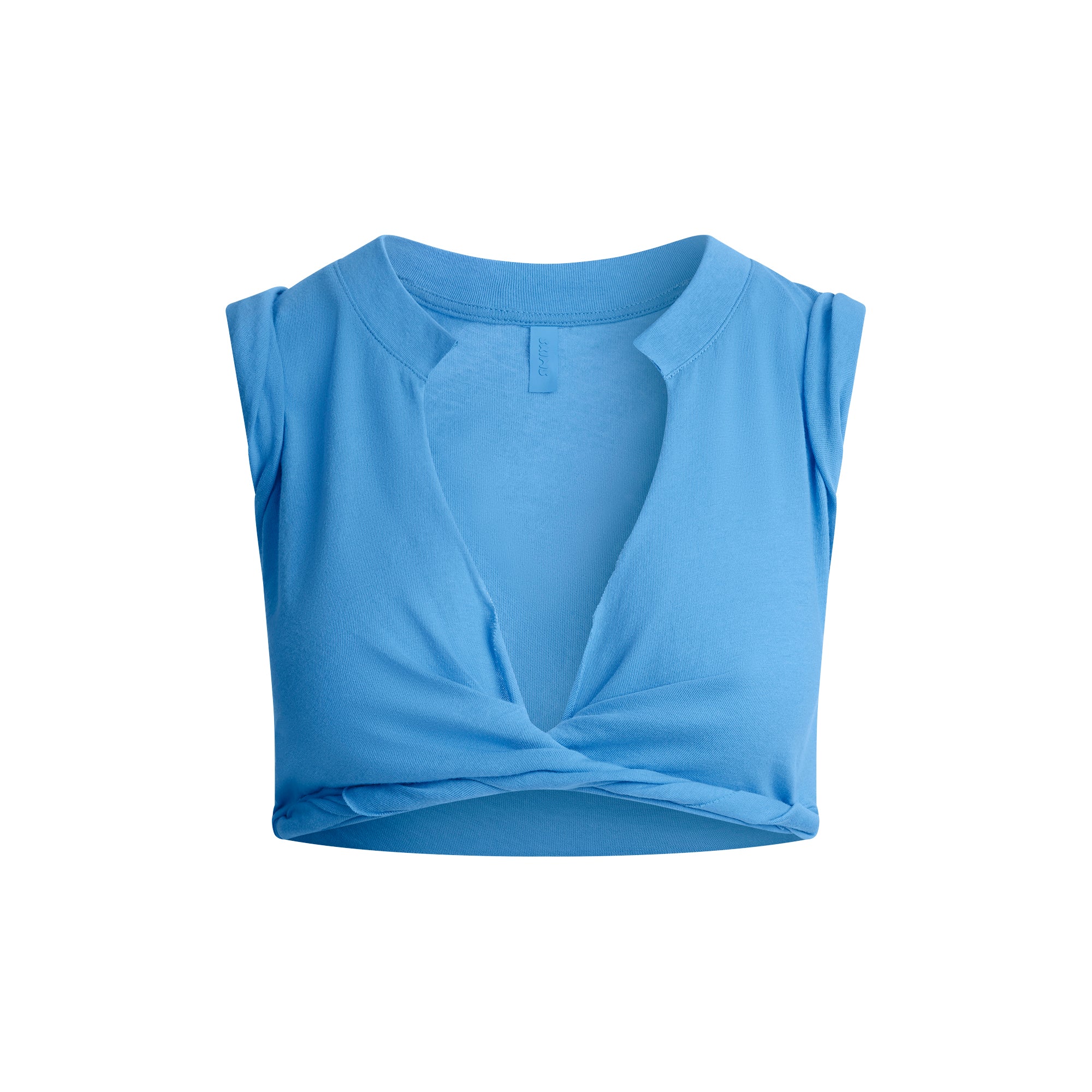 COTTON COVER-UPS PLUNGE TWIST TOP | TIDE - Image 6