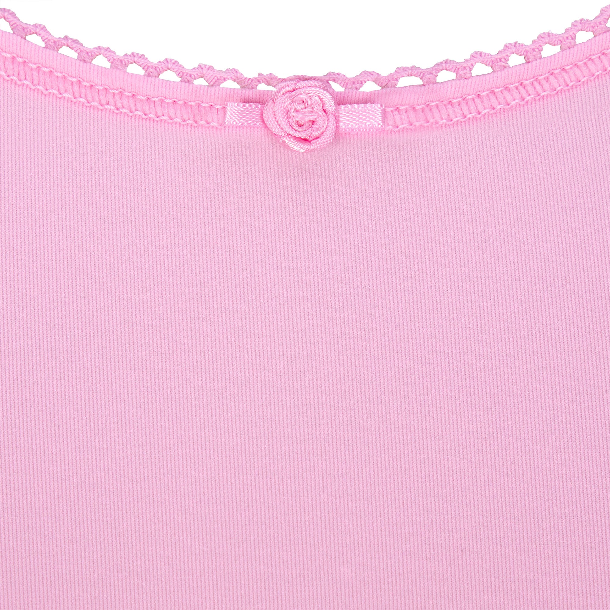 FITS EVERYBODY PICOT SUPER CROPPED T-SHIRT | BUBBLE GUM - Image 4