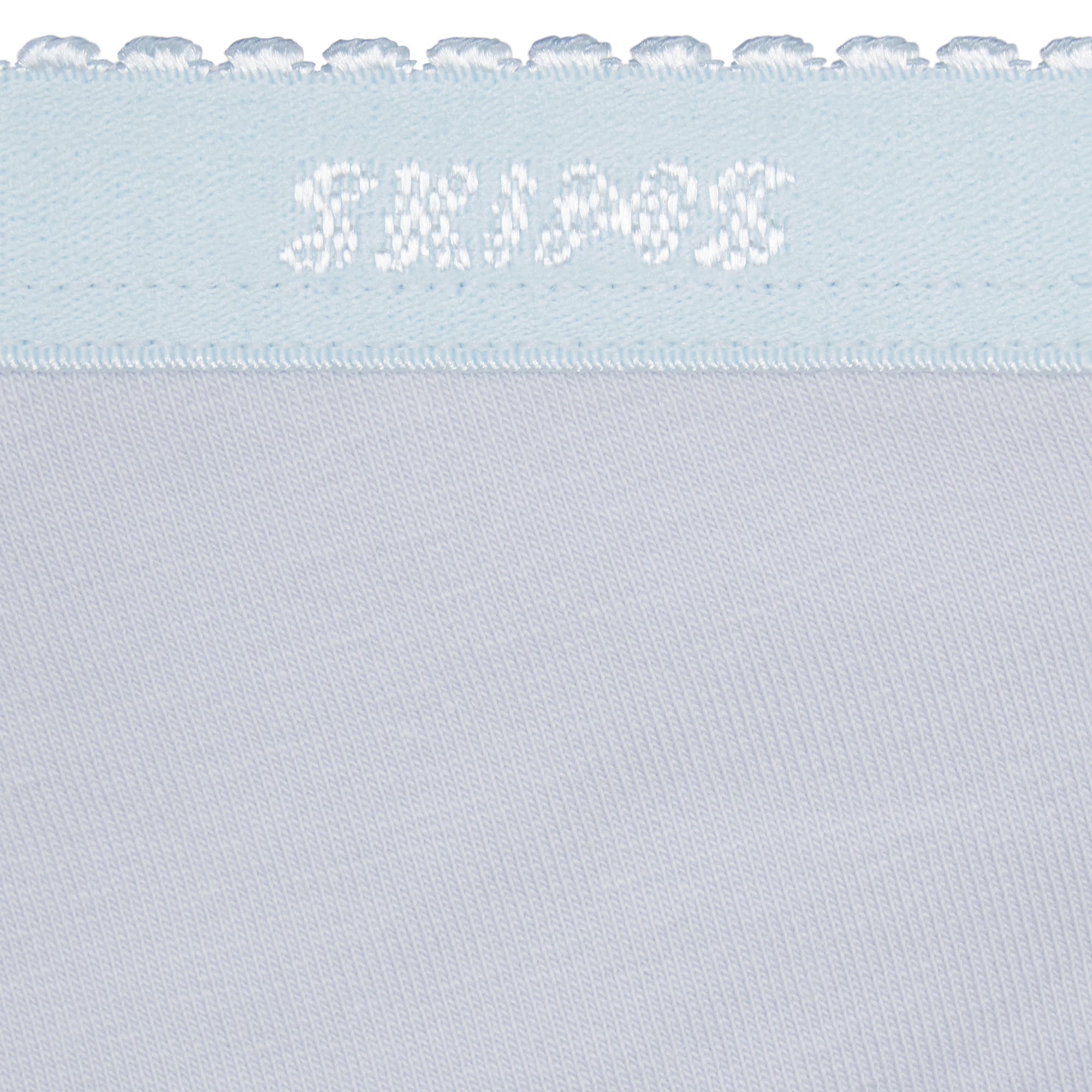 LIGHTWEIGHT COTTON LOGO PICOT THONG | ZEN BLUE - Image 5