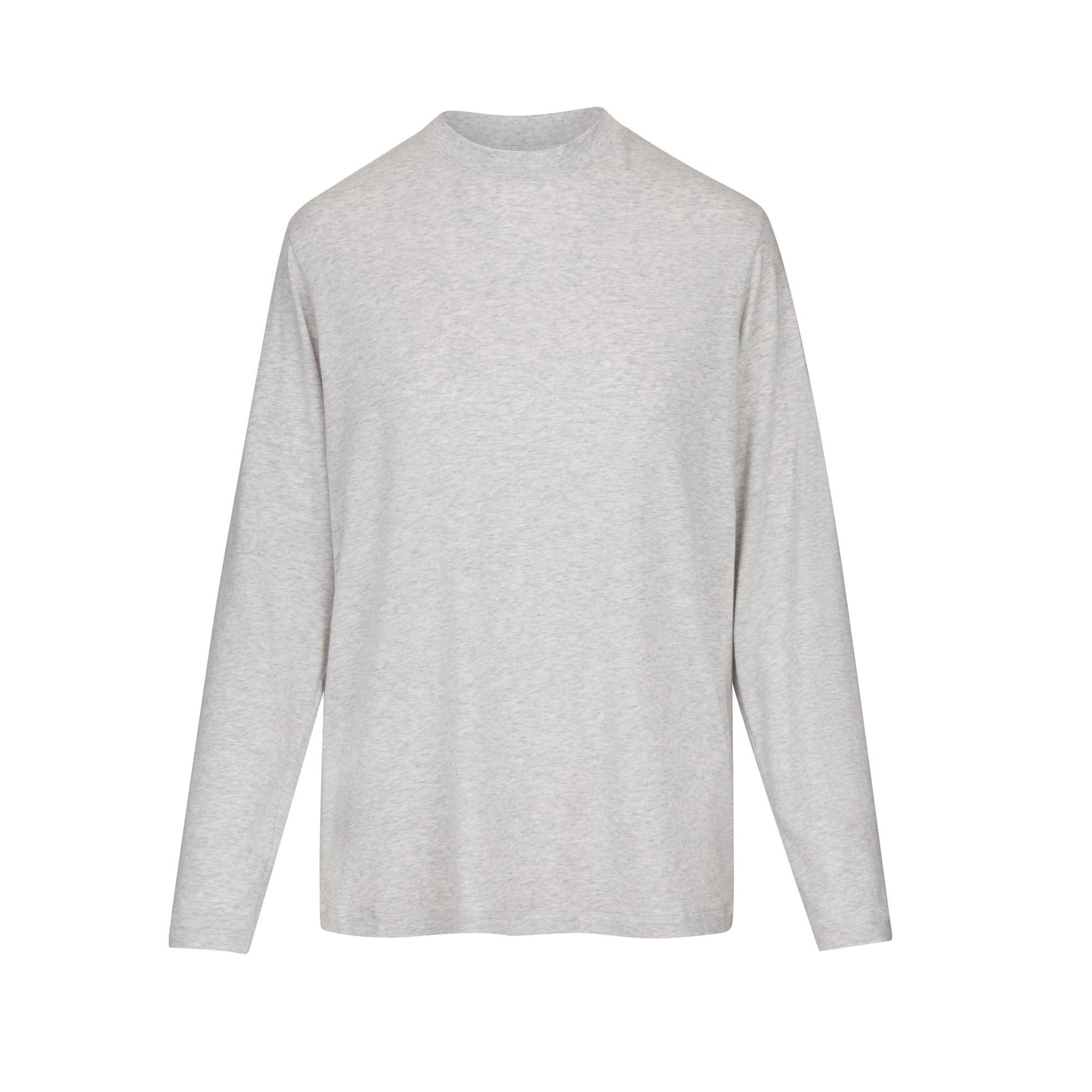 BOYFRIEND LONG SLEEVE T-SHIRT | LIGHT HEATHER GREY - Image 5