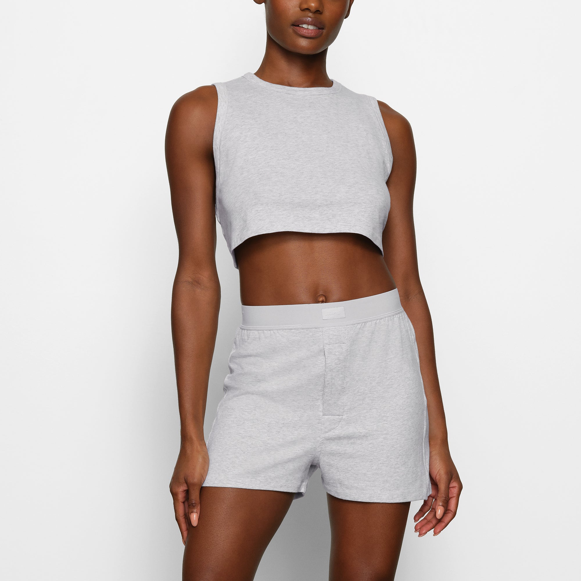BOYFRIEND LOOSE BOXER | LIGHT HEATHER GREY