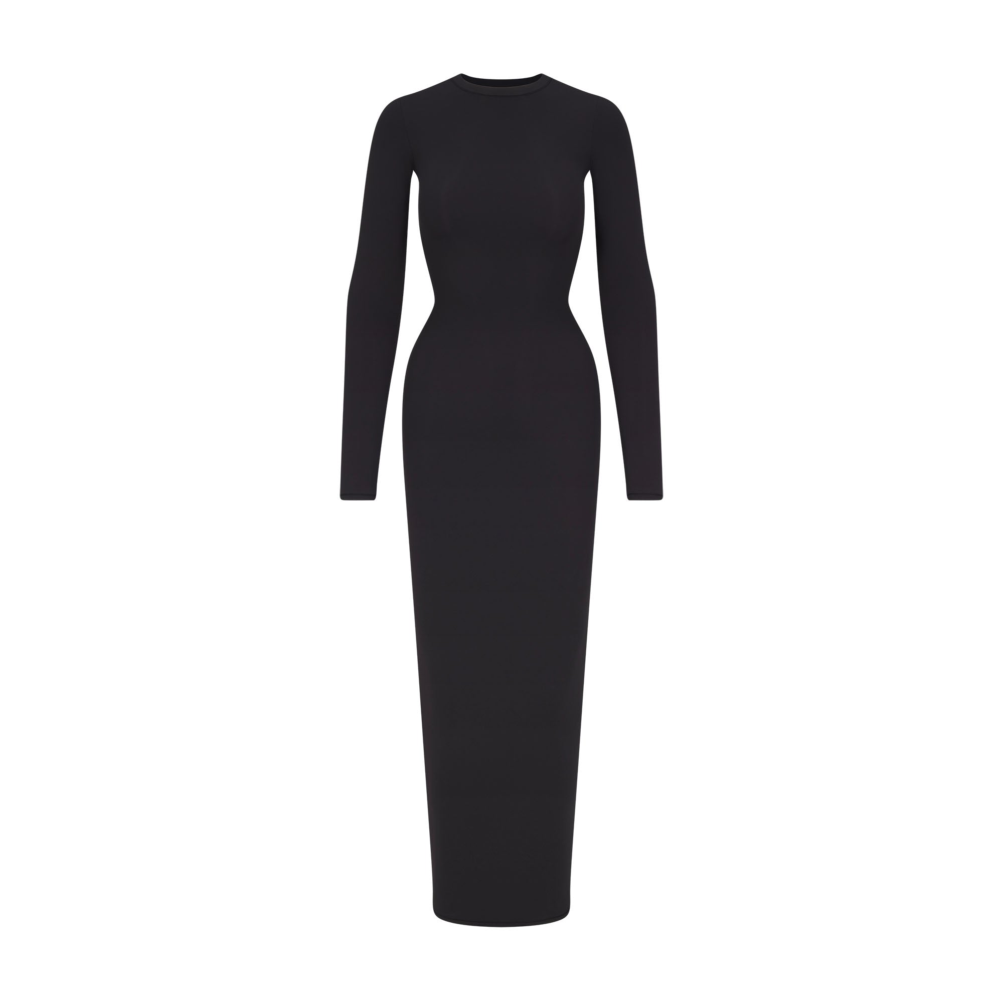 FITS EVERYBODY CREW NECK LONG SLEEVE DRESS | ONYX - Image 5