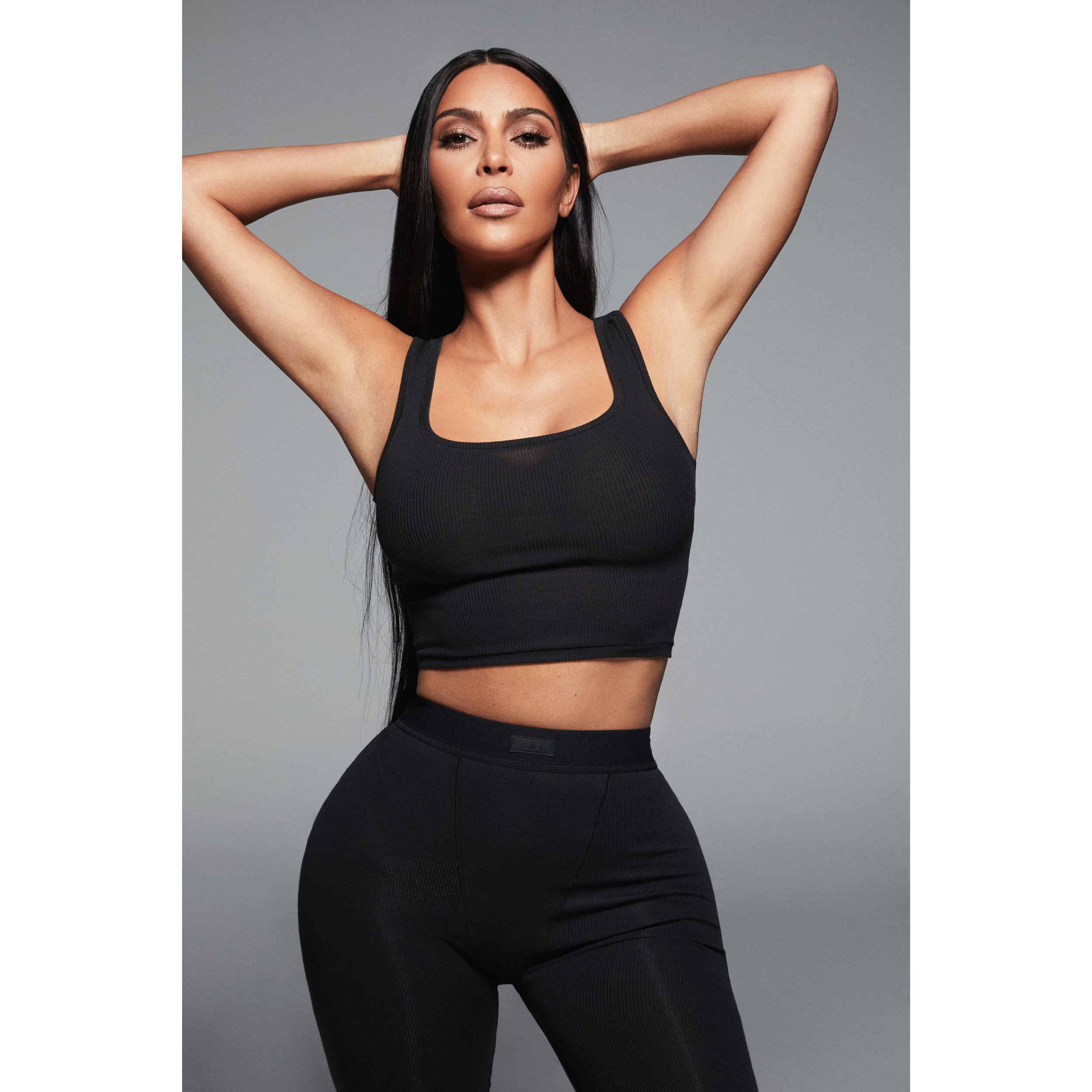 COTTON RIB LEGGING | SOOT - Image 6