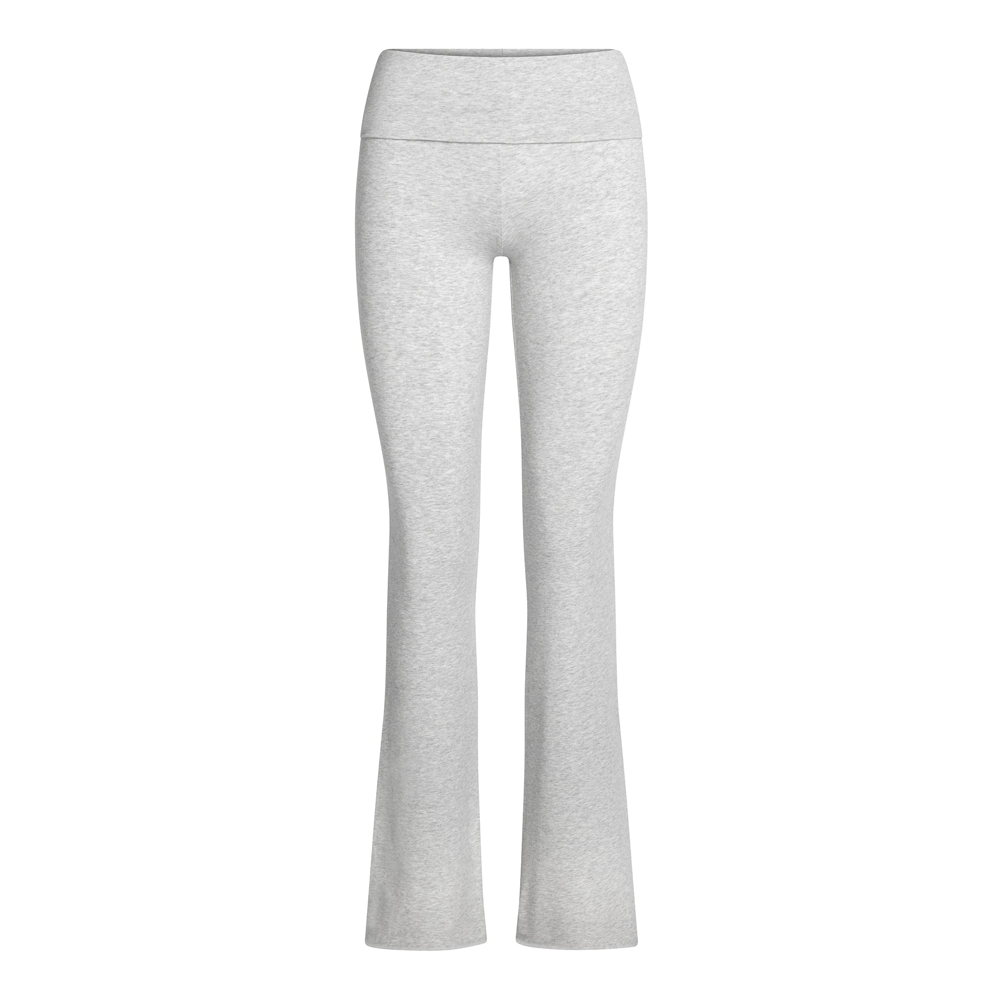 COTTON JERSEY FOLDOVER PANT | LIGHT HEATHER GREY - Image 5