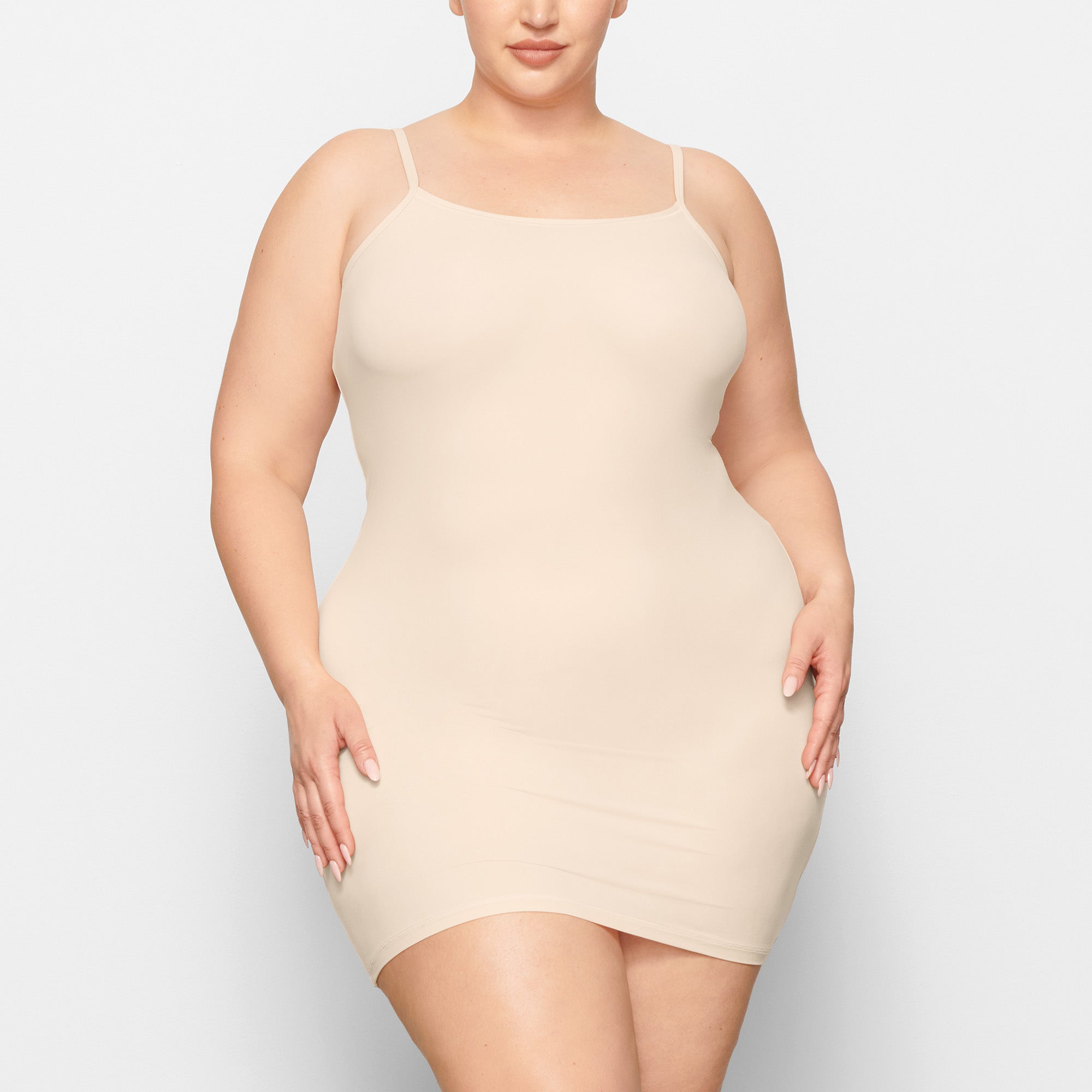 FITS EVERYBODY SLIP DRESS | SAND