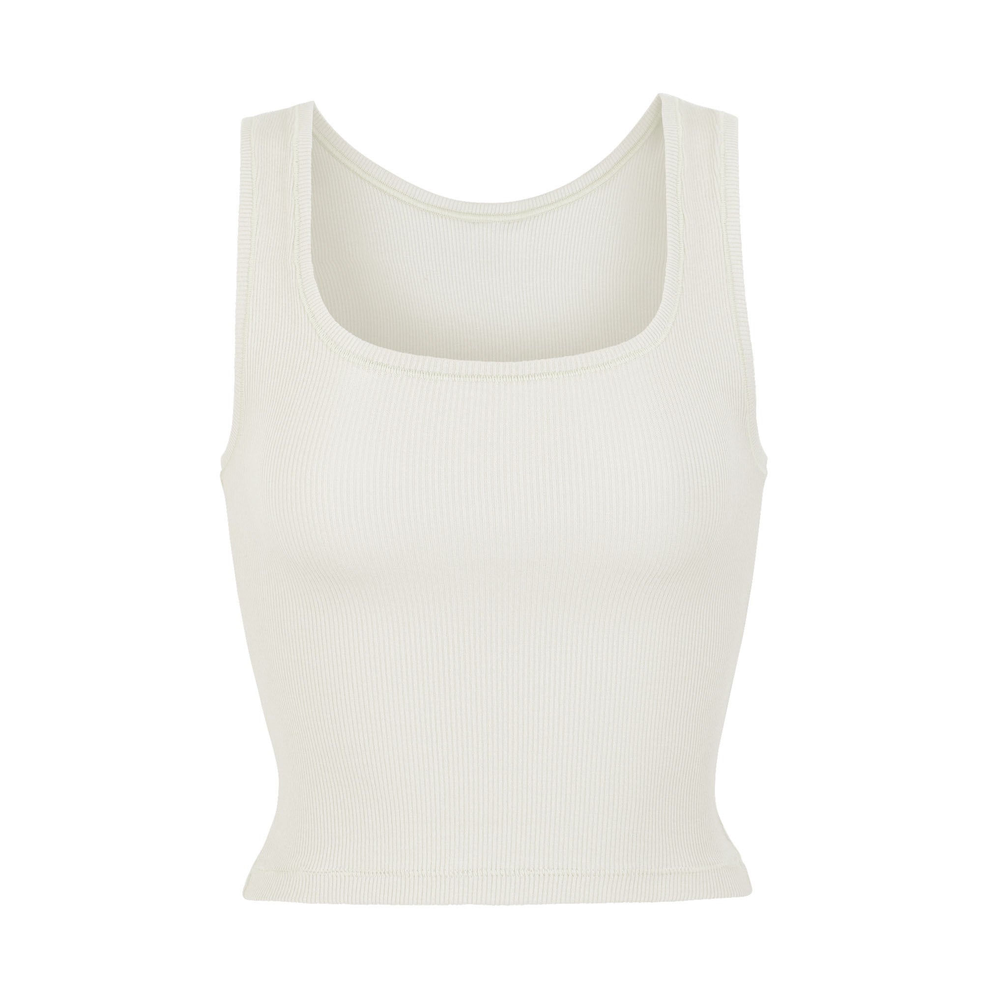 COTTON RIB TANK | BONE - Image 10