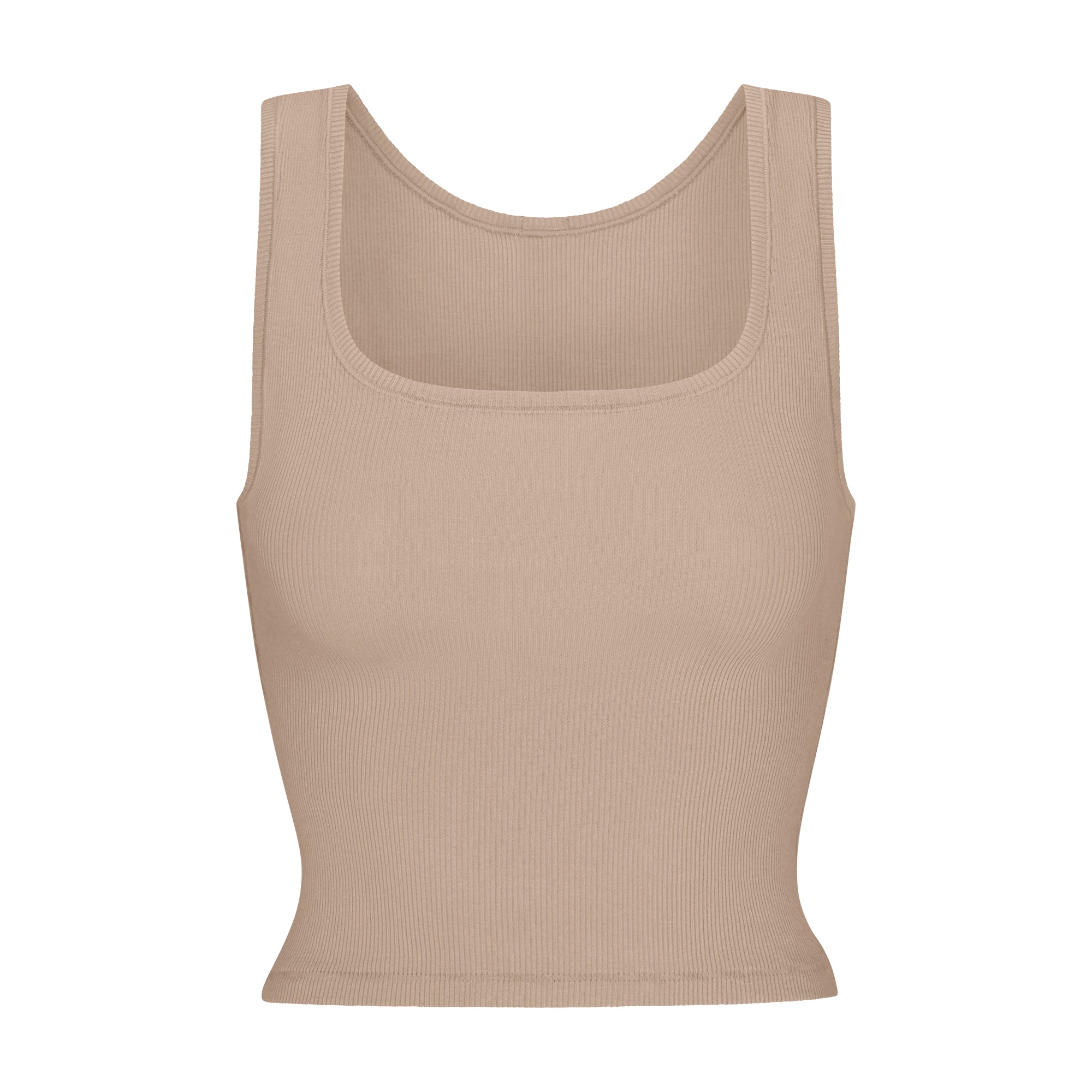 COTTON RIB TANK | LATTE - Image 6