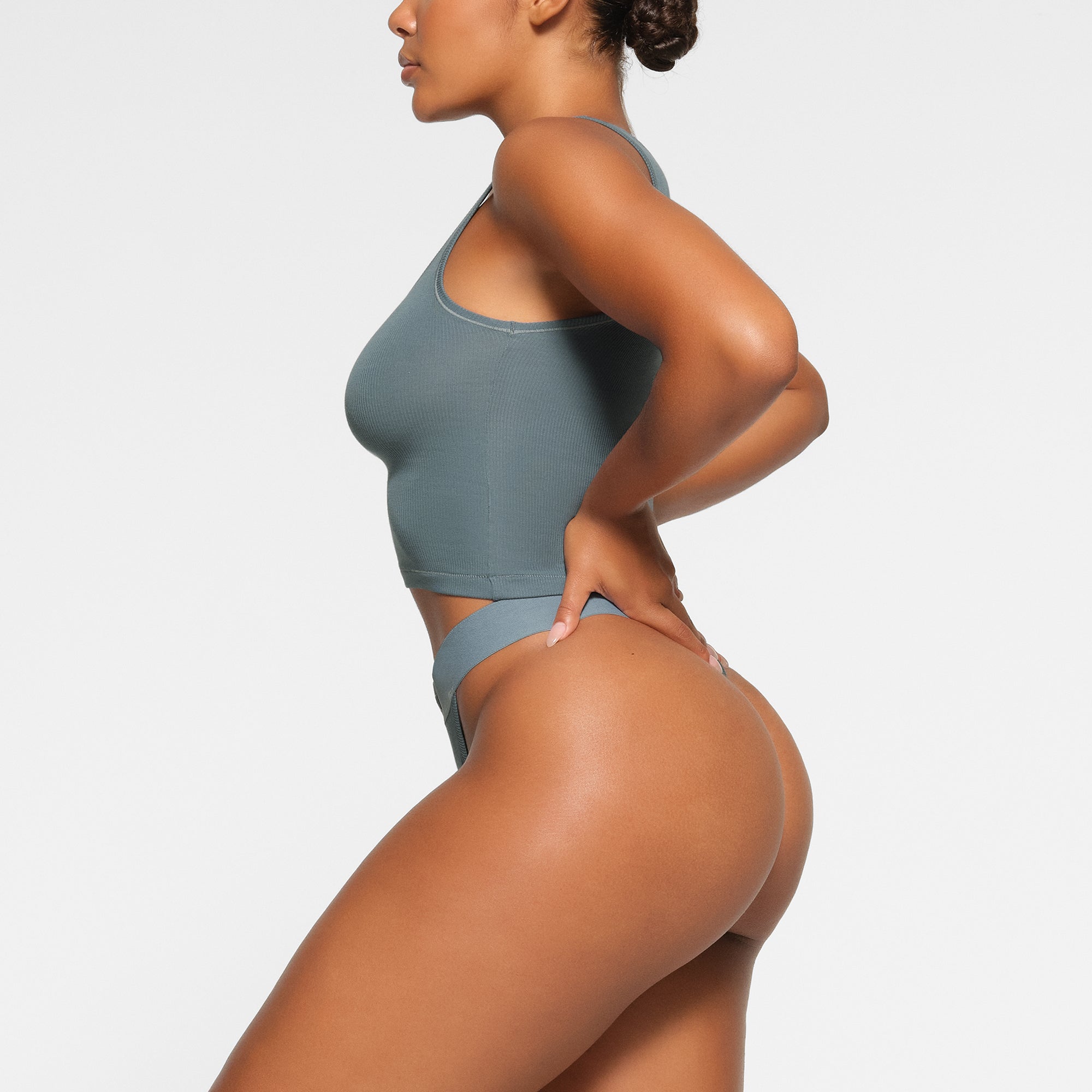 COTTON RIB TANK | KYANITE - Image 2