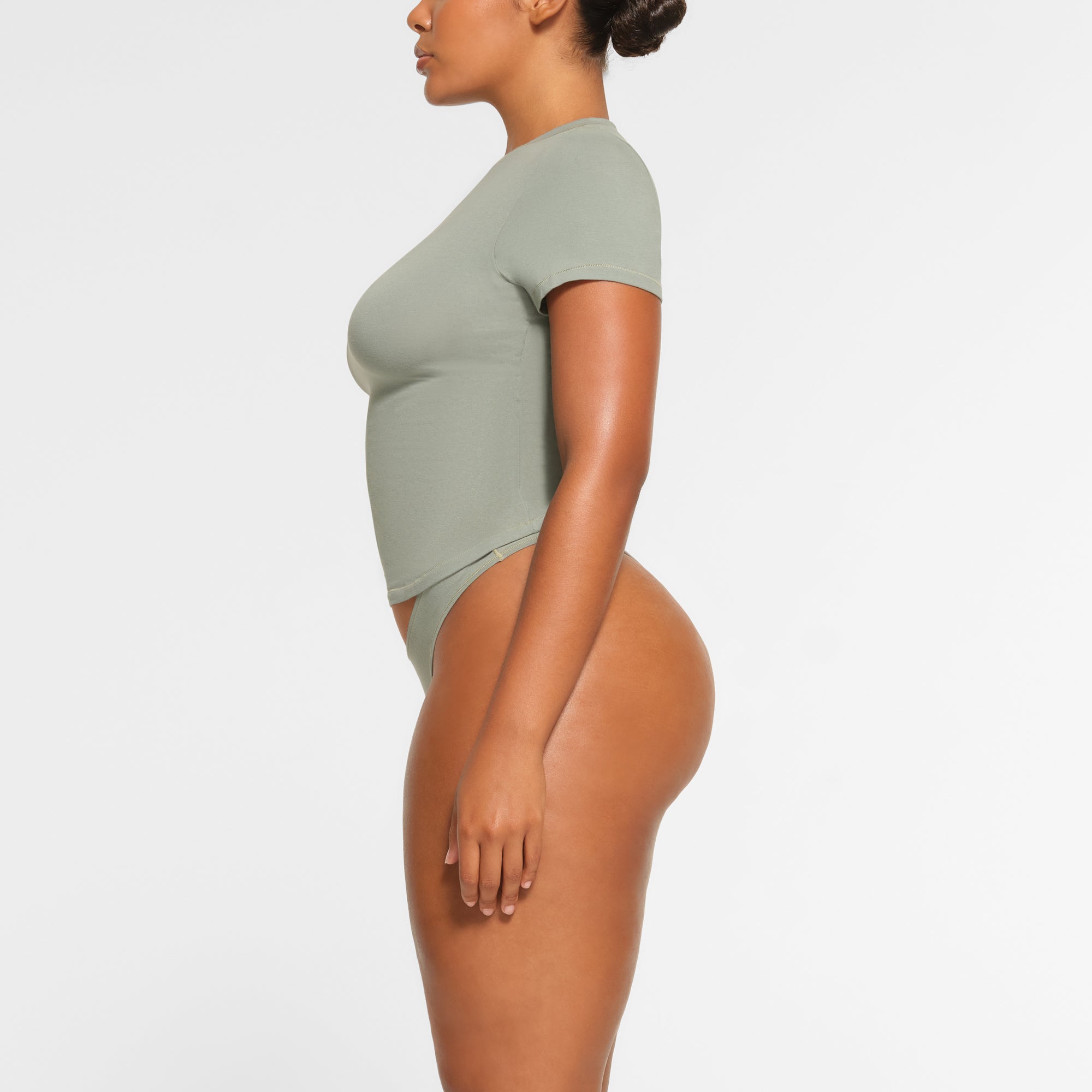 COTTON JERSEY T-SHIRT | MINERAL - Image 2