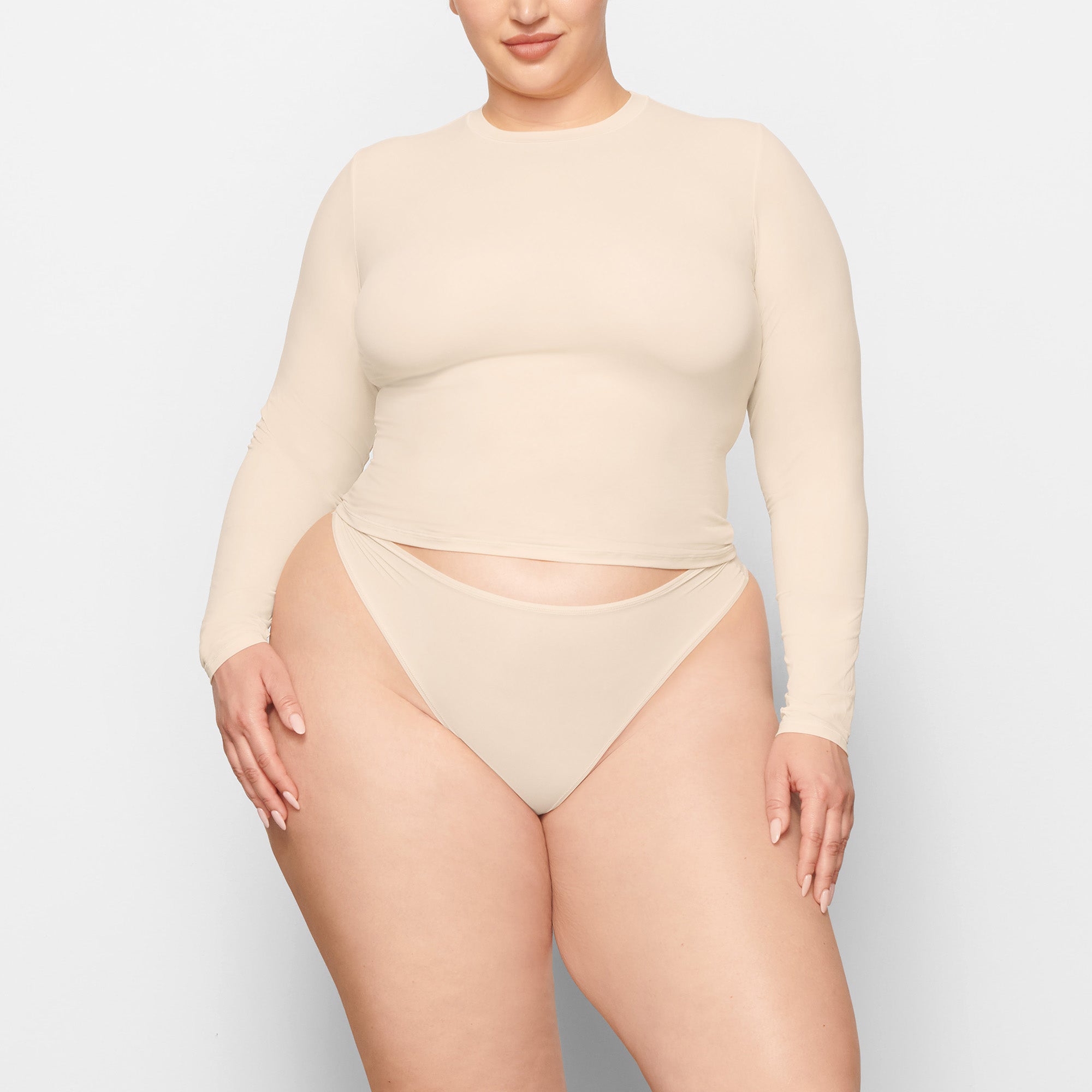 FITS EVERYBODY LONG SLEEVE T-SHIRT | SAND