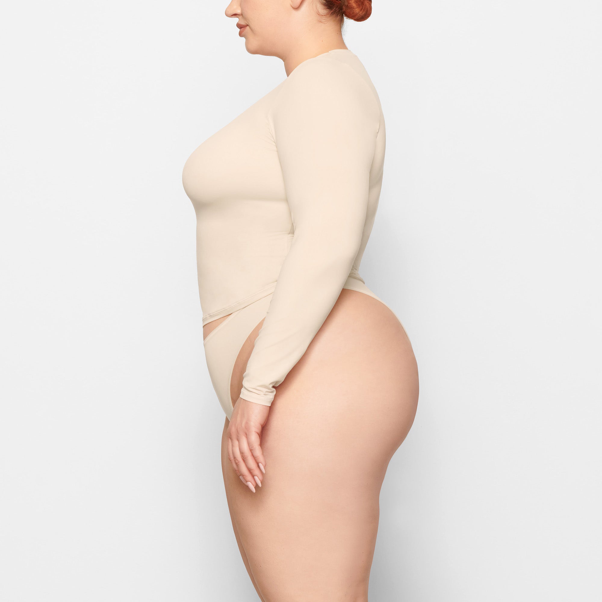 FITS EVERYBODY LONG SLEEVE T-SHIRT | SAND - Image 2