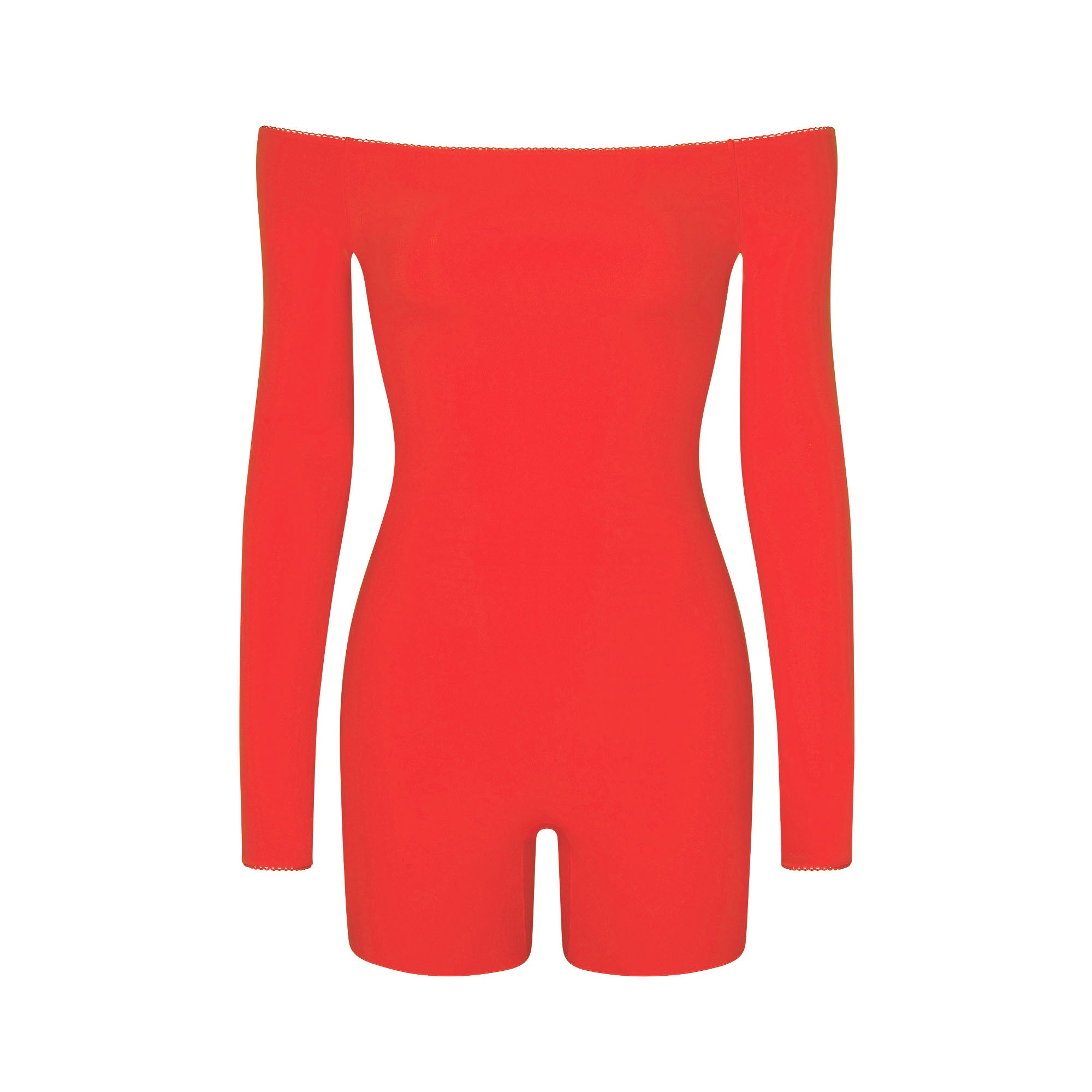 FITS EVERYBODY PICOT OFF THE SHOULDER ONESIE | RUBY - Image 5