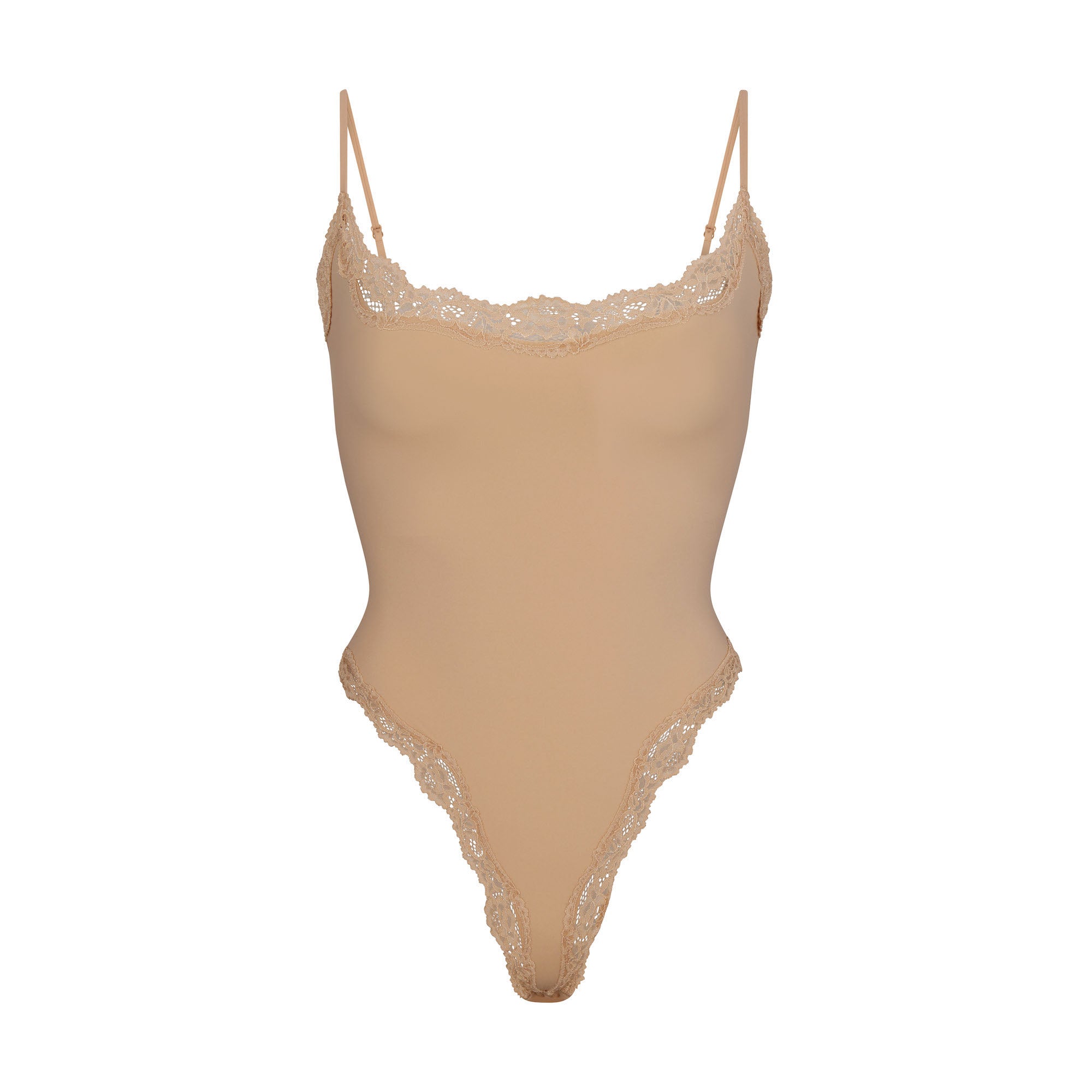 FITS EVERYBODY CORDED LACE CAMI BODYSUIT | CLAY - Image 5