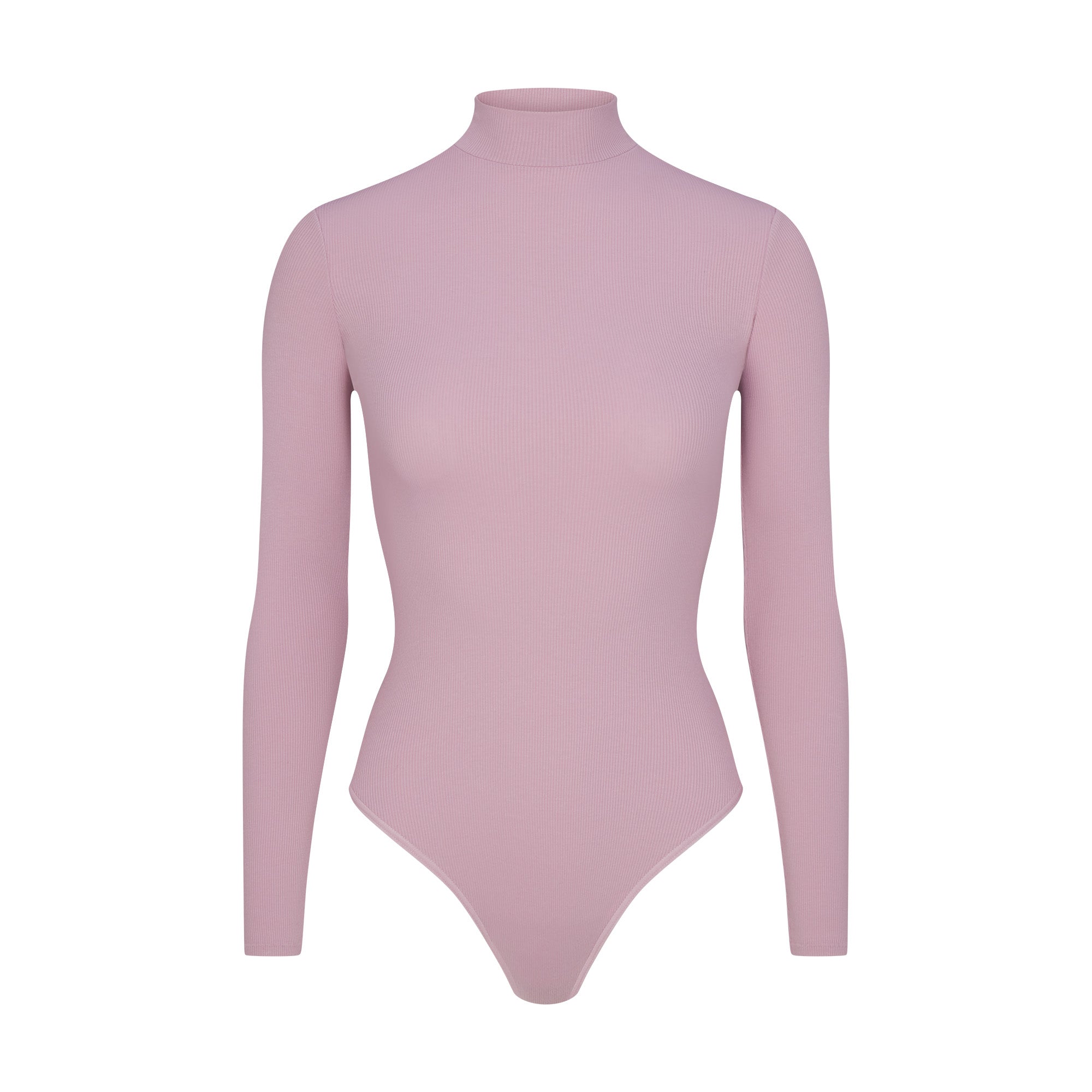 COTTON RIB TURTLENECK BODYSUIT | DUSK - Image 5