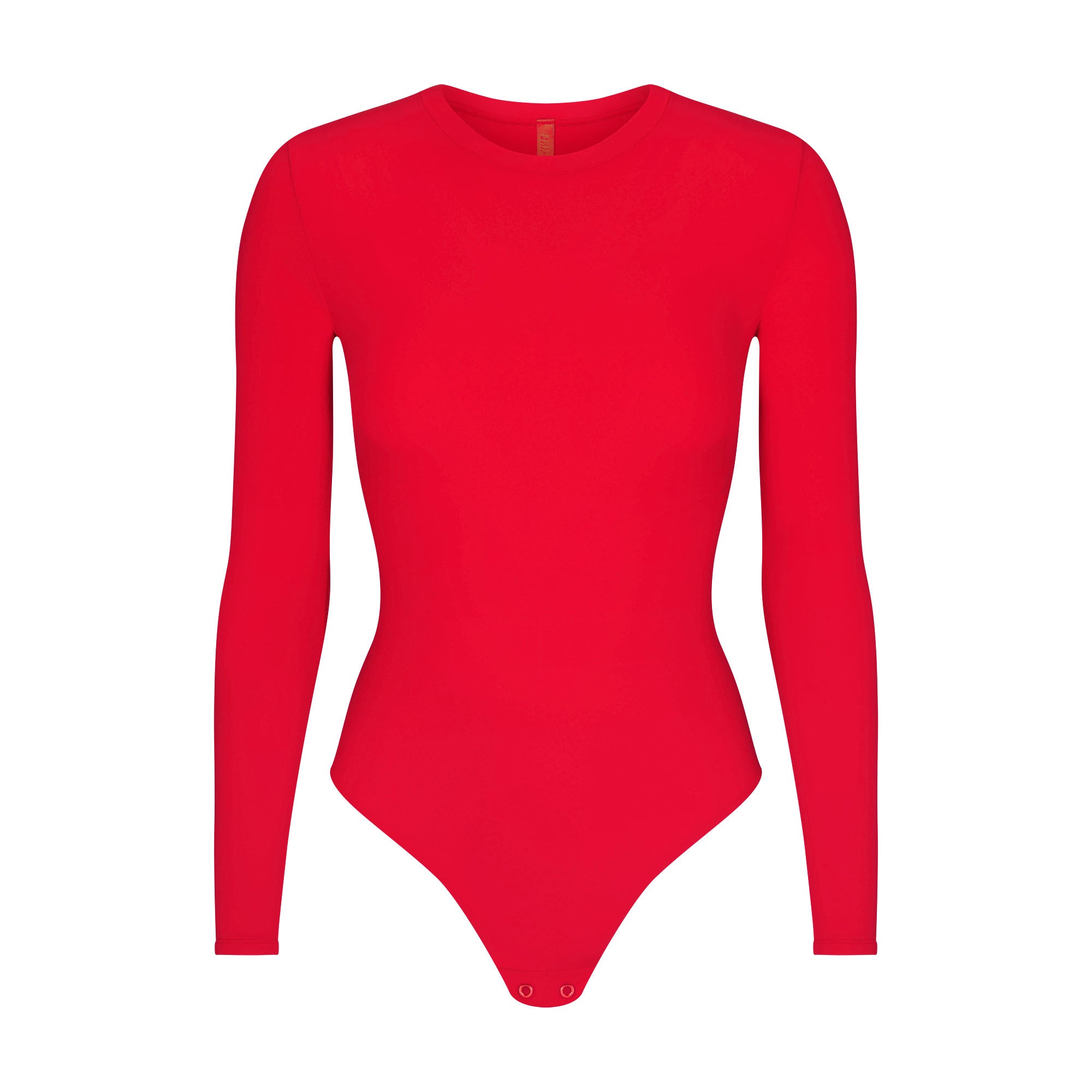FITS EVERYBODY LONG SLEEVE CREW NECK BODYSUIT | CHERRY - Image 6