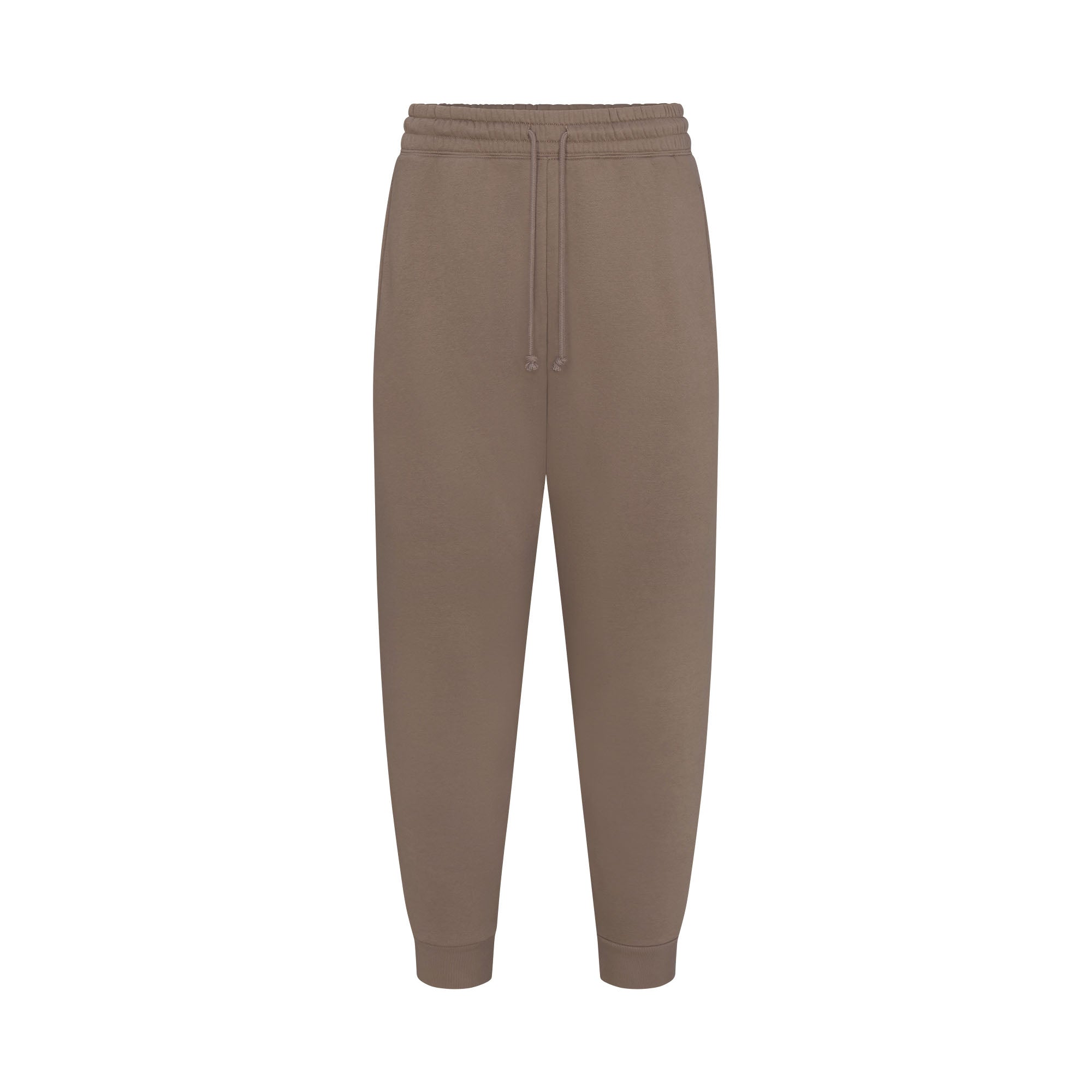 FLEECE LOUNGE MENS TAPERED JOGGER | TRUFFLE - Image 6