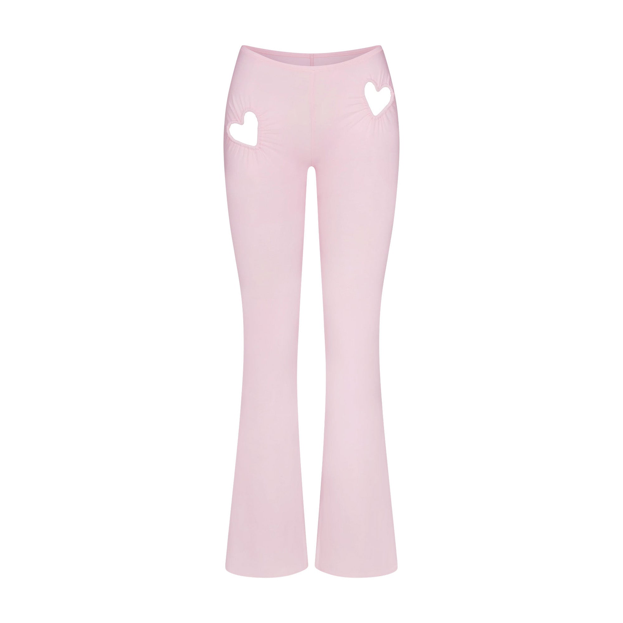 COTTON JERSEY HEART FLARE LEGGING | CHERRY BLOSSOM - Image 5