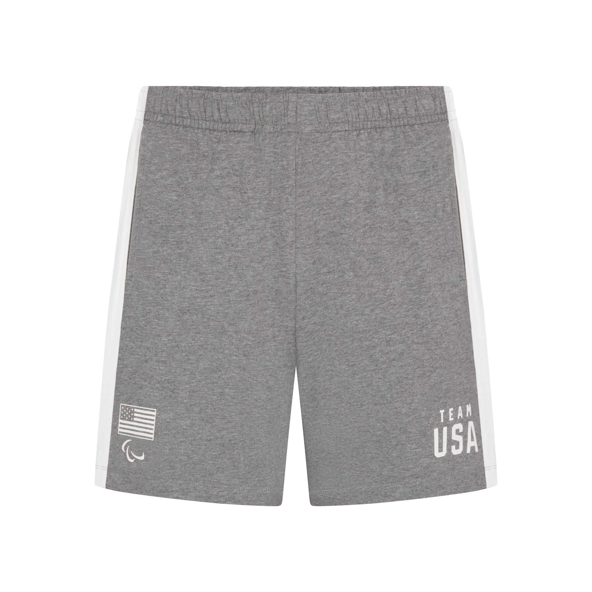 SKIMS FOR TEAM USA JERSEY SLEEP MENS PARALYMPIC SHORT | HEATHER GREY - Image 4
