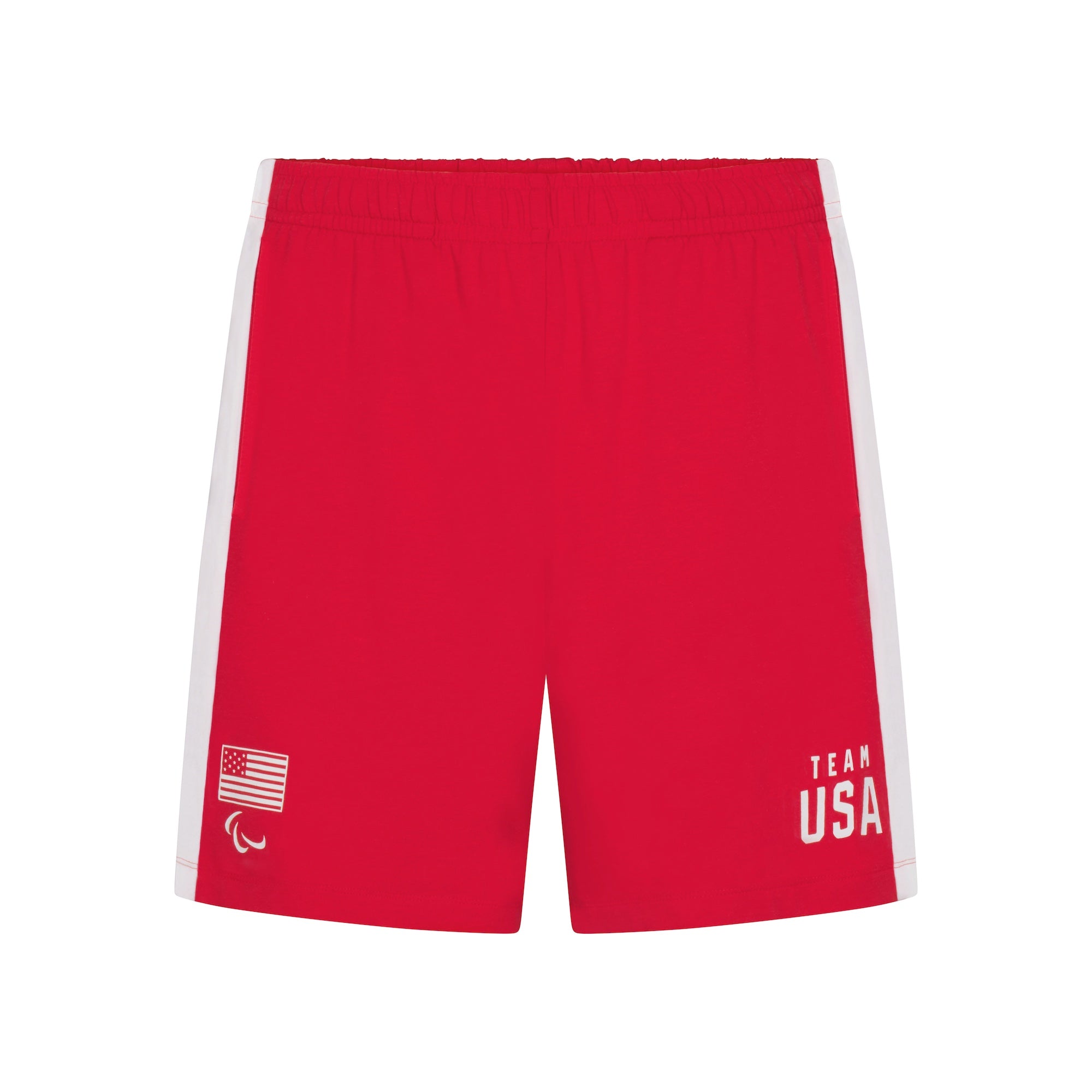 SKIMS FOR TEAM USA JERSEY SLEEP MENS PARALYMPIC SHORT | RED - Image 4