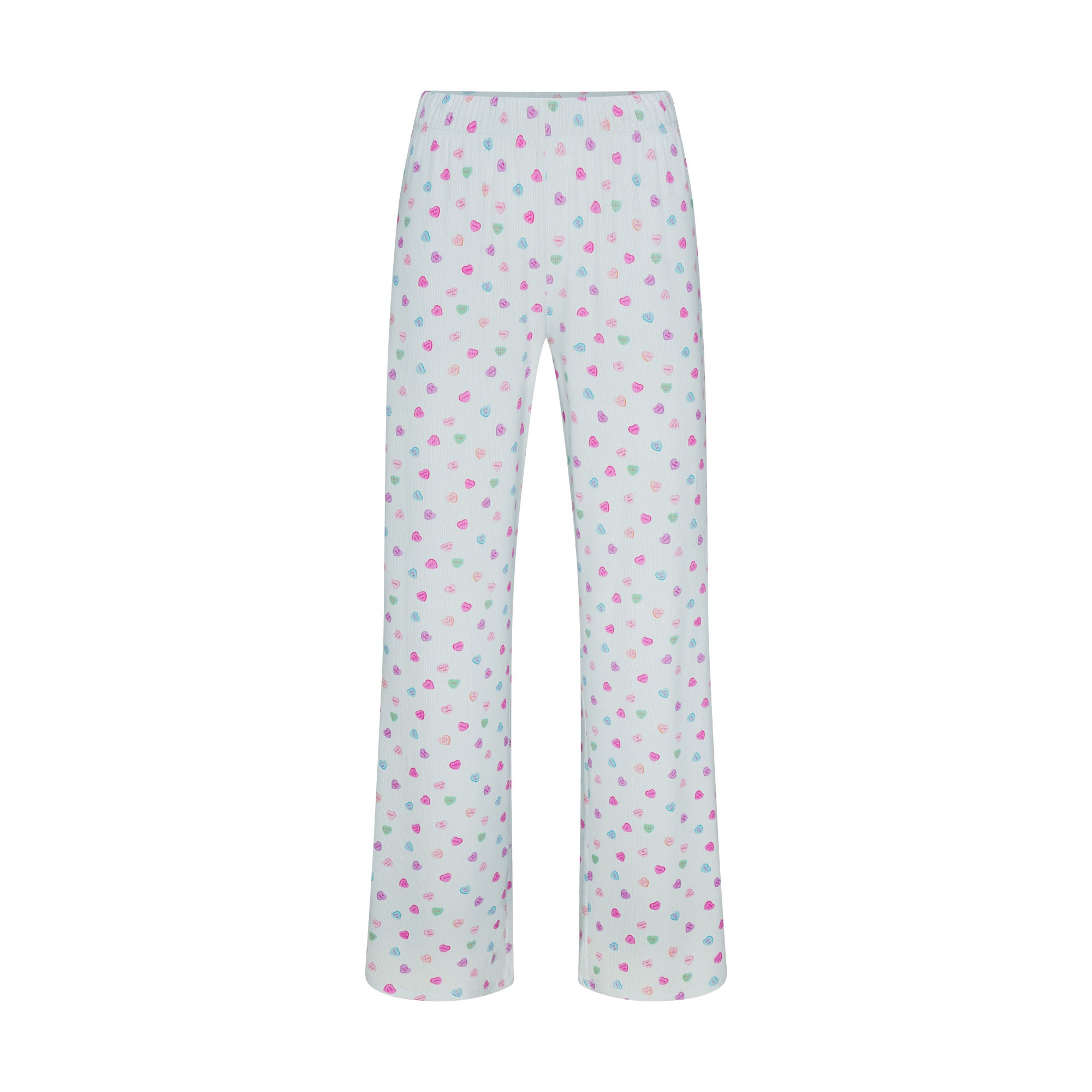 SOFT LOUNGE LOOSE PANT | CLOUD CANDY HEART PRINT - Image 5