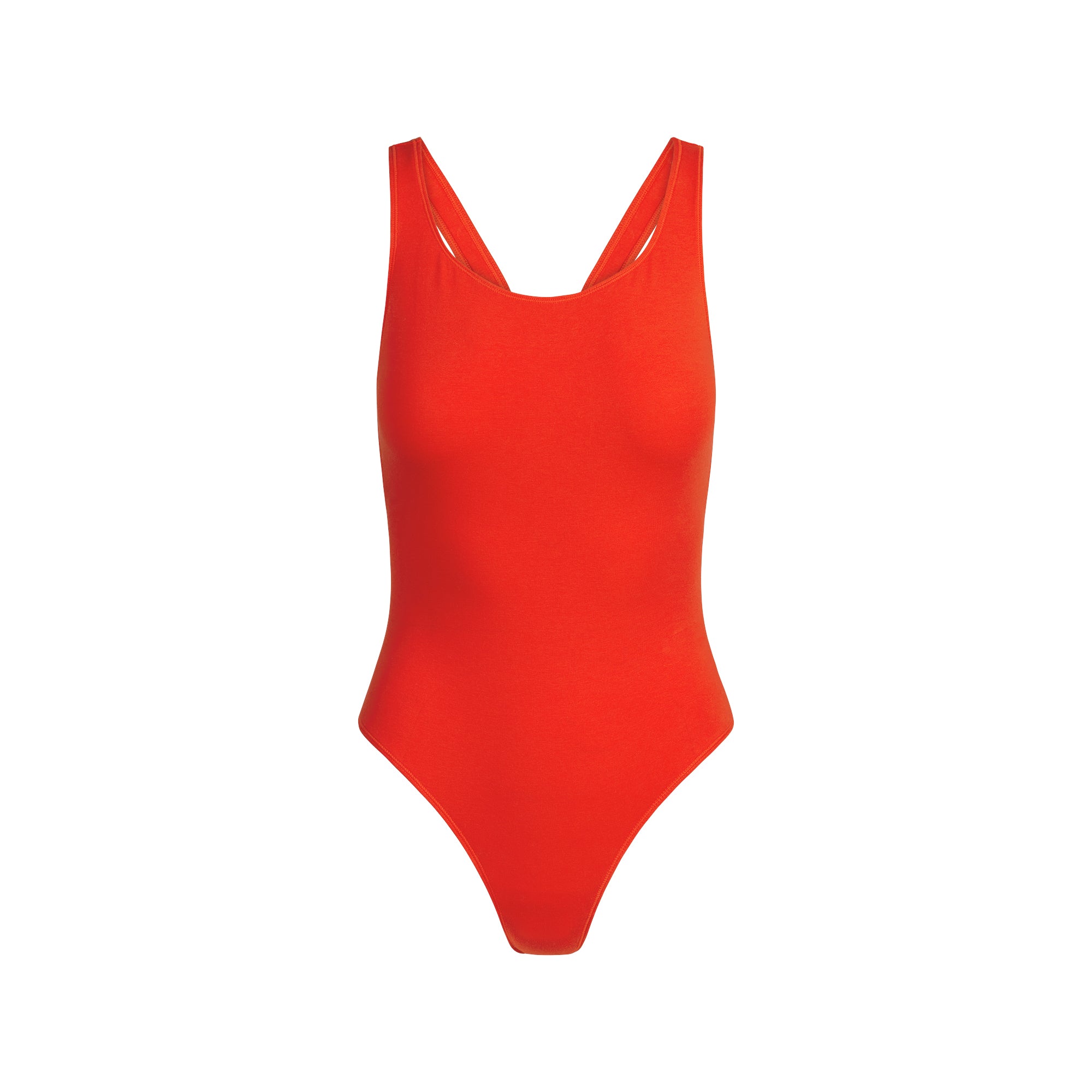 COTTON JERSEY MUSCLE BODYSUIT | RUBY - Image 7