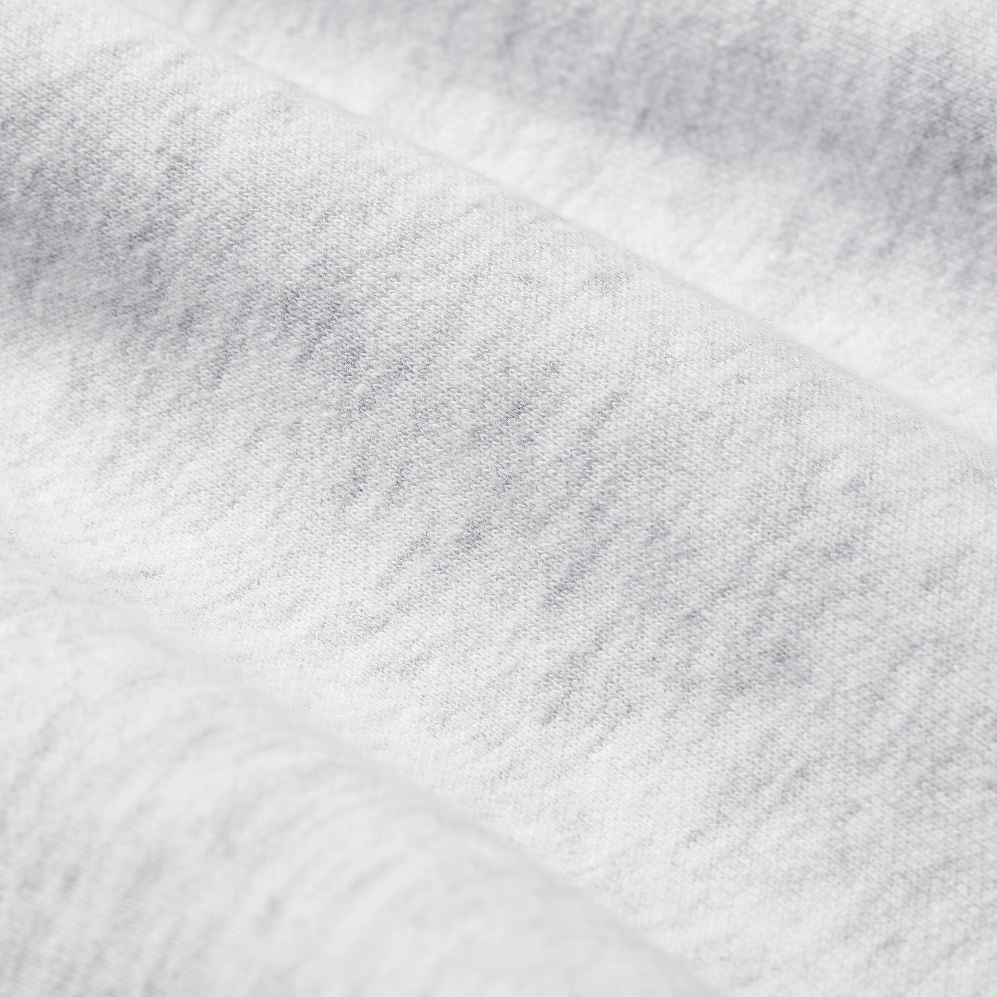 COTTON FLEECE CROPPED ZIP UP HOODIE | LIGHT HEATHER GREY - Image 5