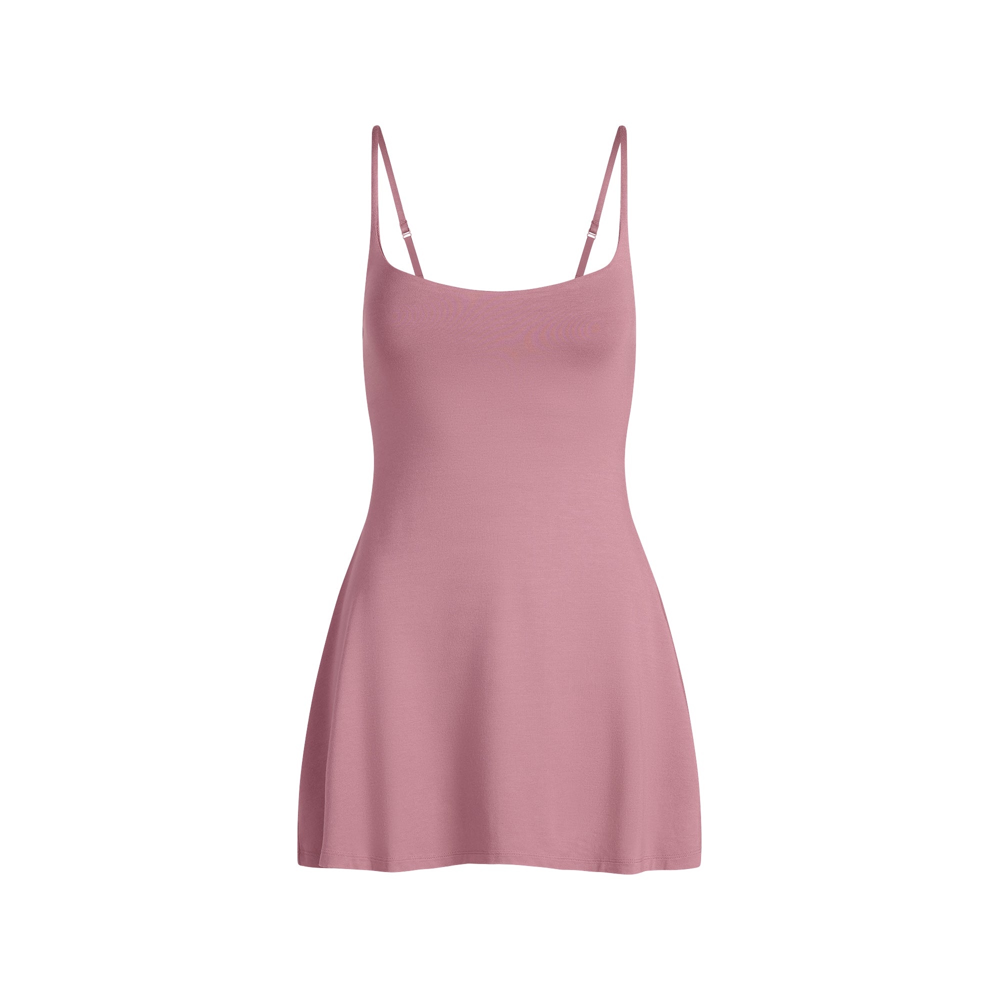 SMOOTH LAYERS SCOOP NECK MINI DRESS | REDWOOD - Image 6