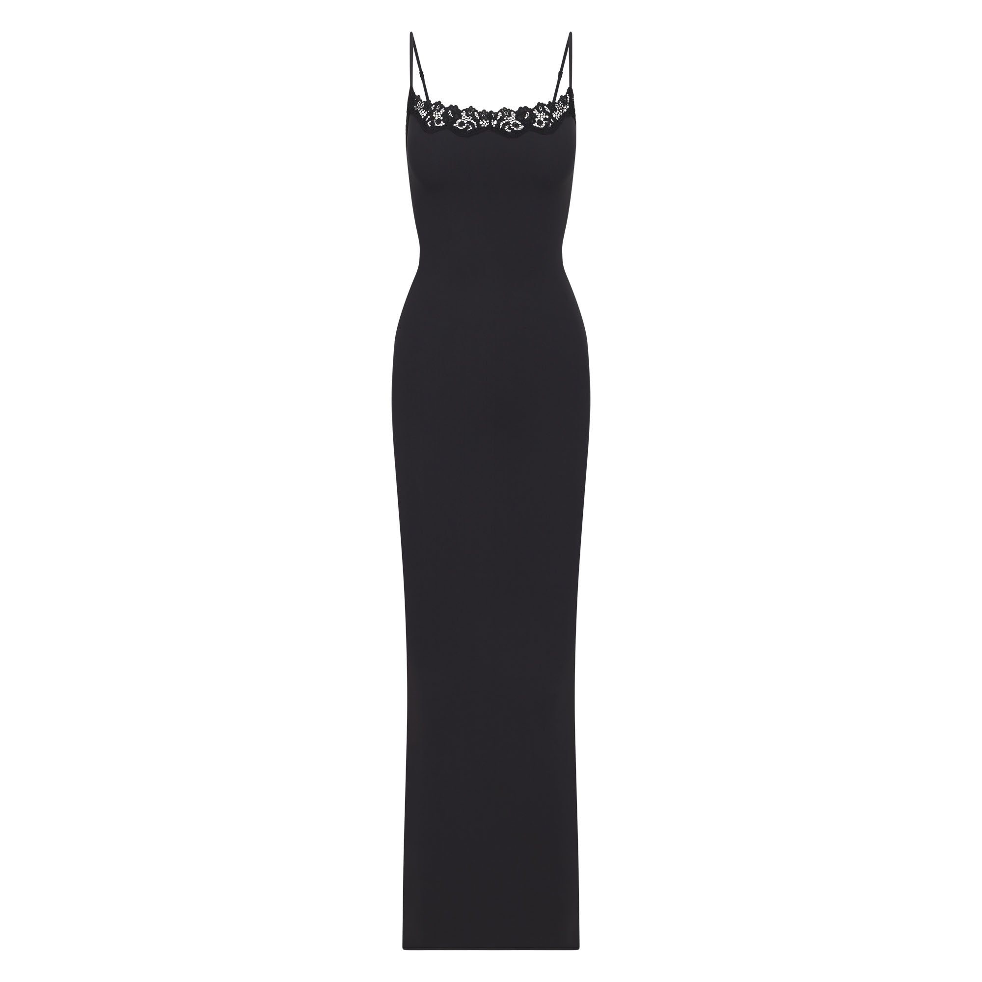 FITS EVERYBODY LACE LONG SLIP DRESS | ONYX - Image 5