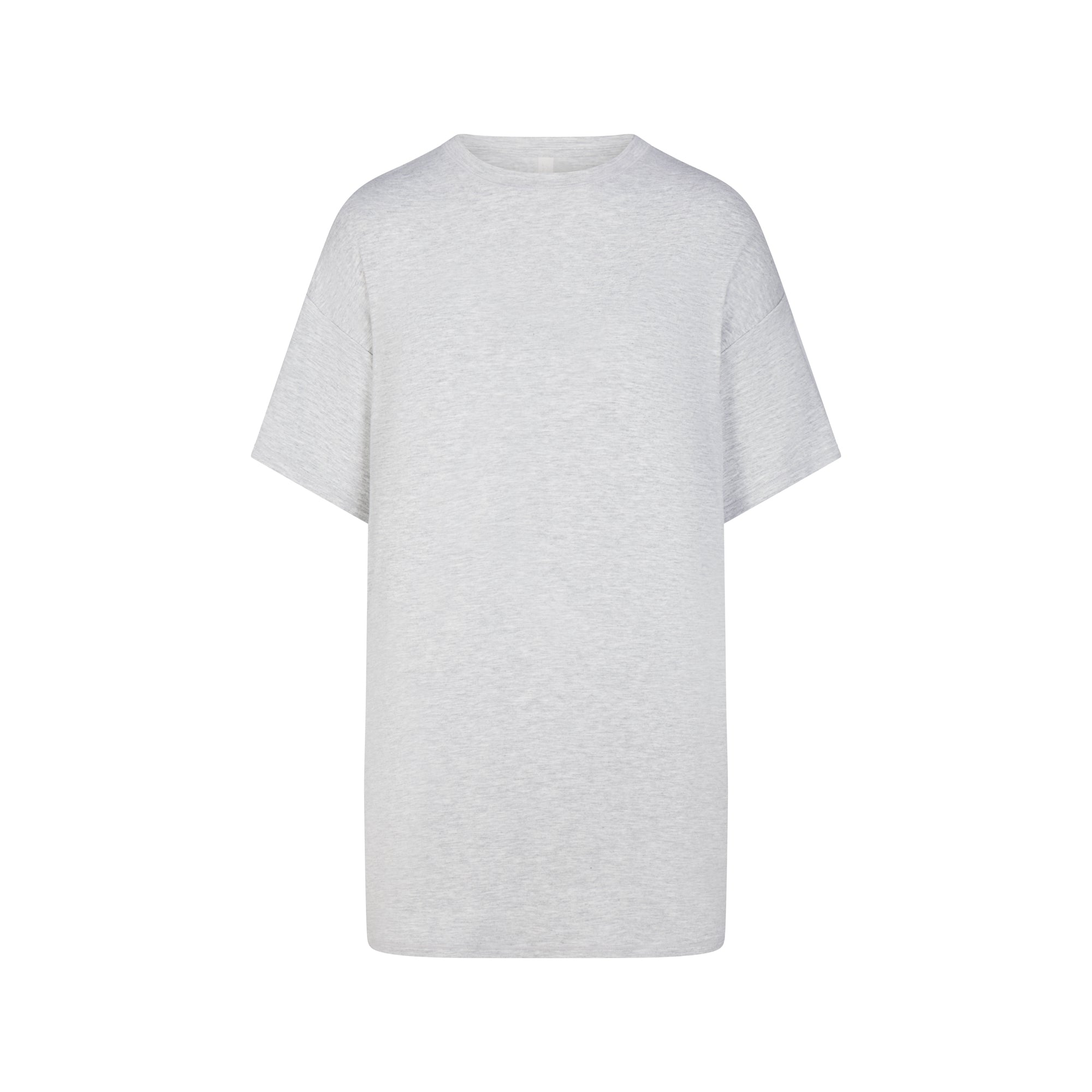 SKIMS SLEEP T-SHIRT MINI DRESS | LIGHT HEATHER GREY - Image 5