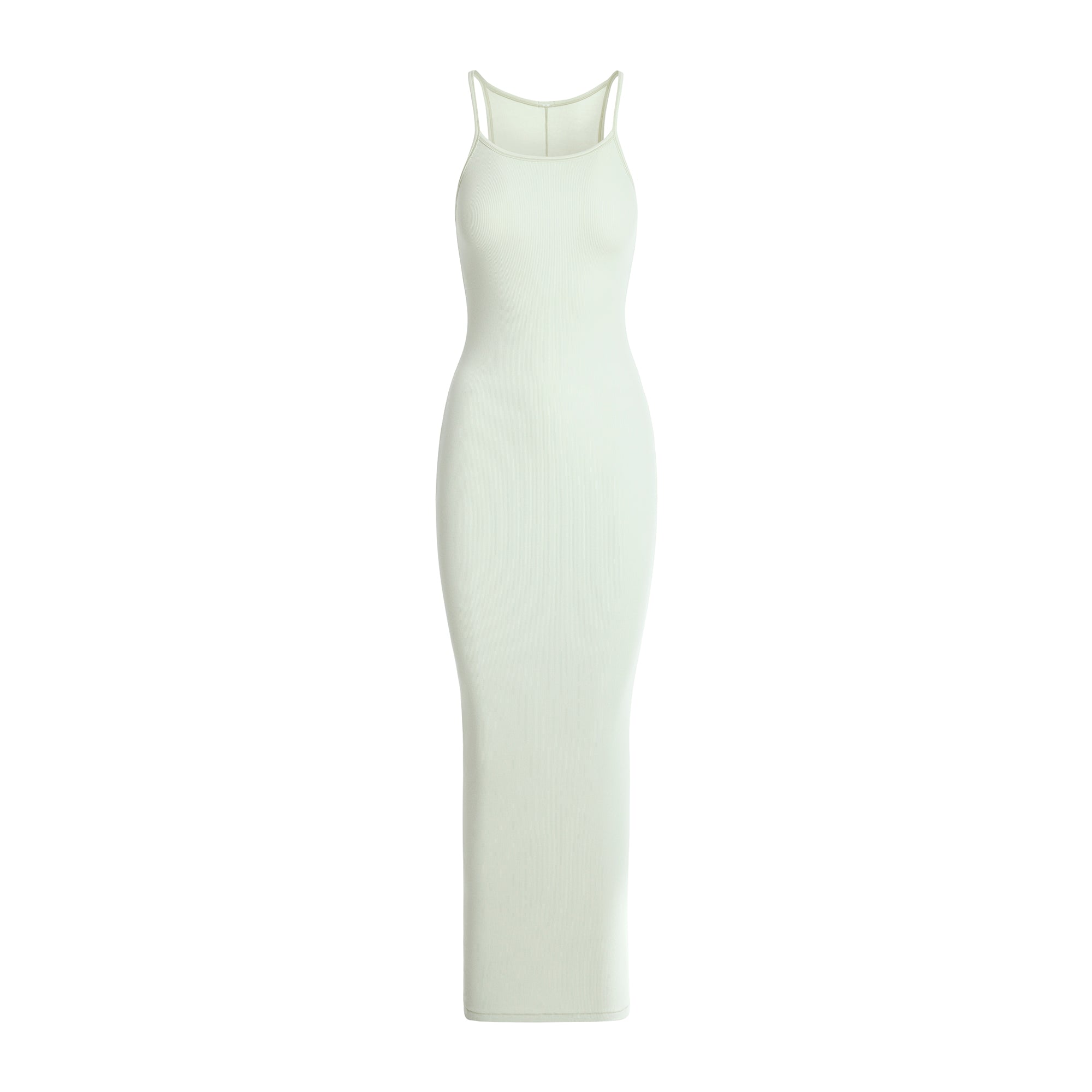COTTON RIB LONG CAMI DRESS | SPEARMINT - Image 6
