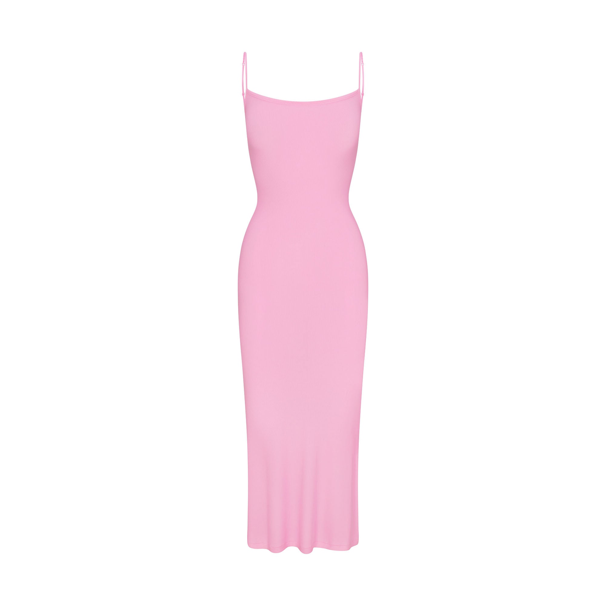SOFT LOUNGE PETITE LONG SLIP DRESS | BUBBLE GUM - Image 6