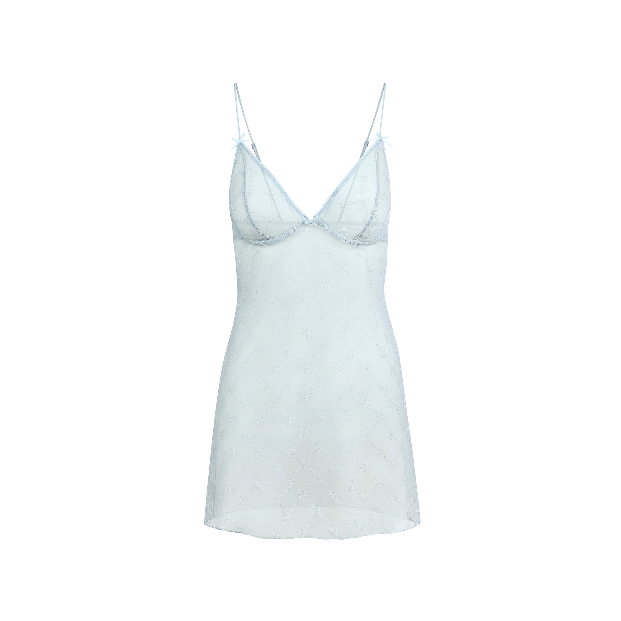 SPRING INTIMATES UNDERWIRE SLIP DRESS | MERCURY BOW TULLE - Image 5