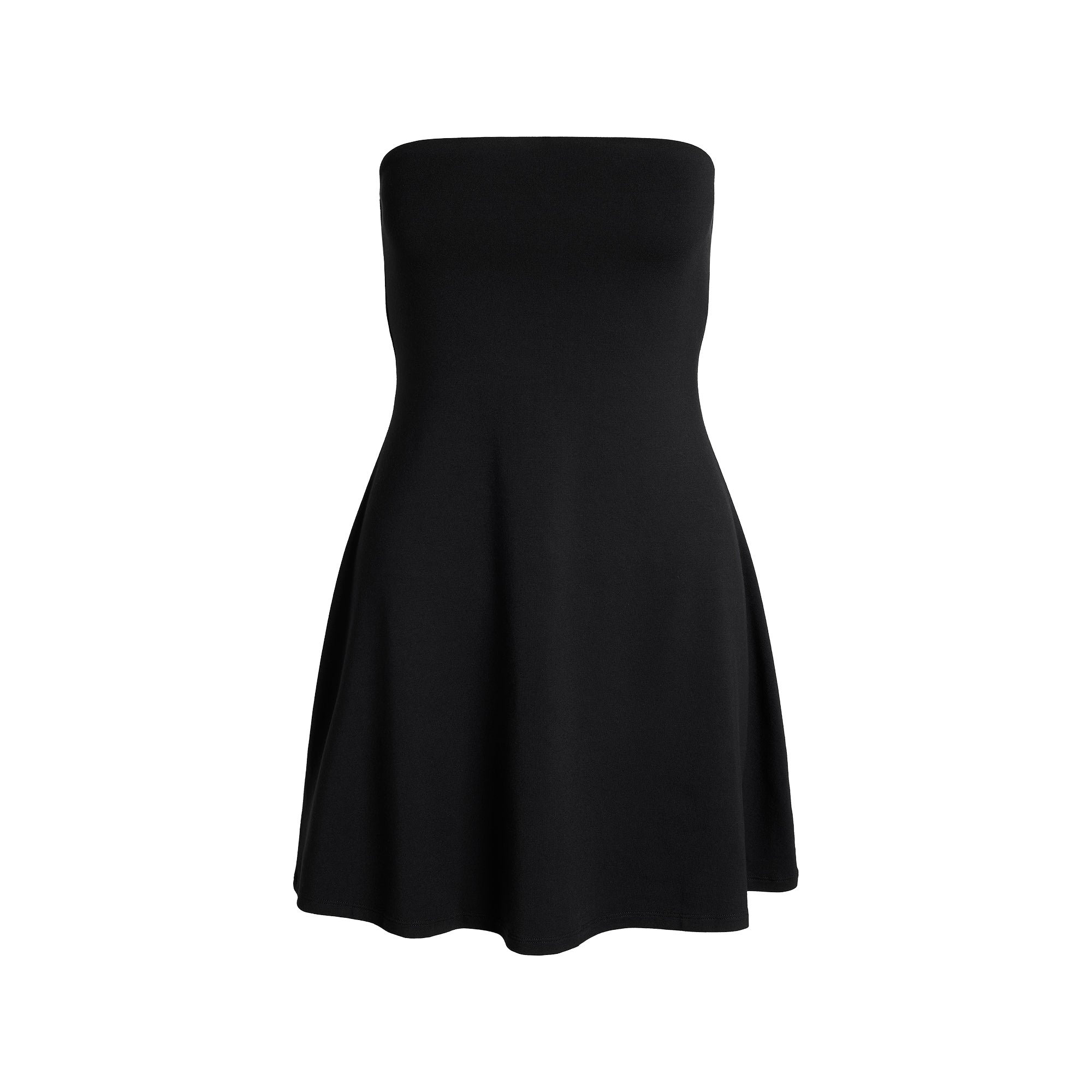 SMOOTH LAYERS STRAPLESS MINI DRESS | OBSIDIAN - Image 5