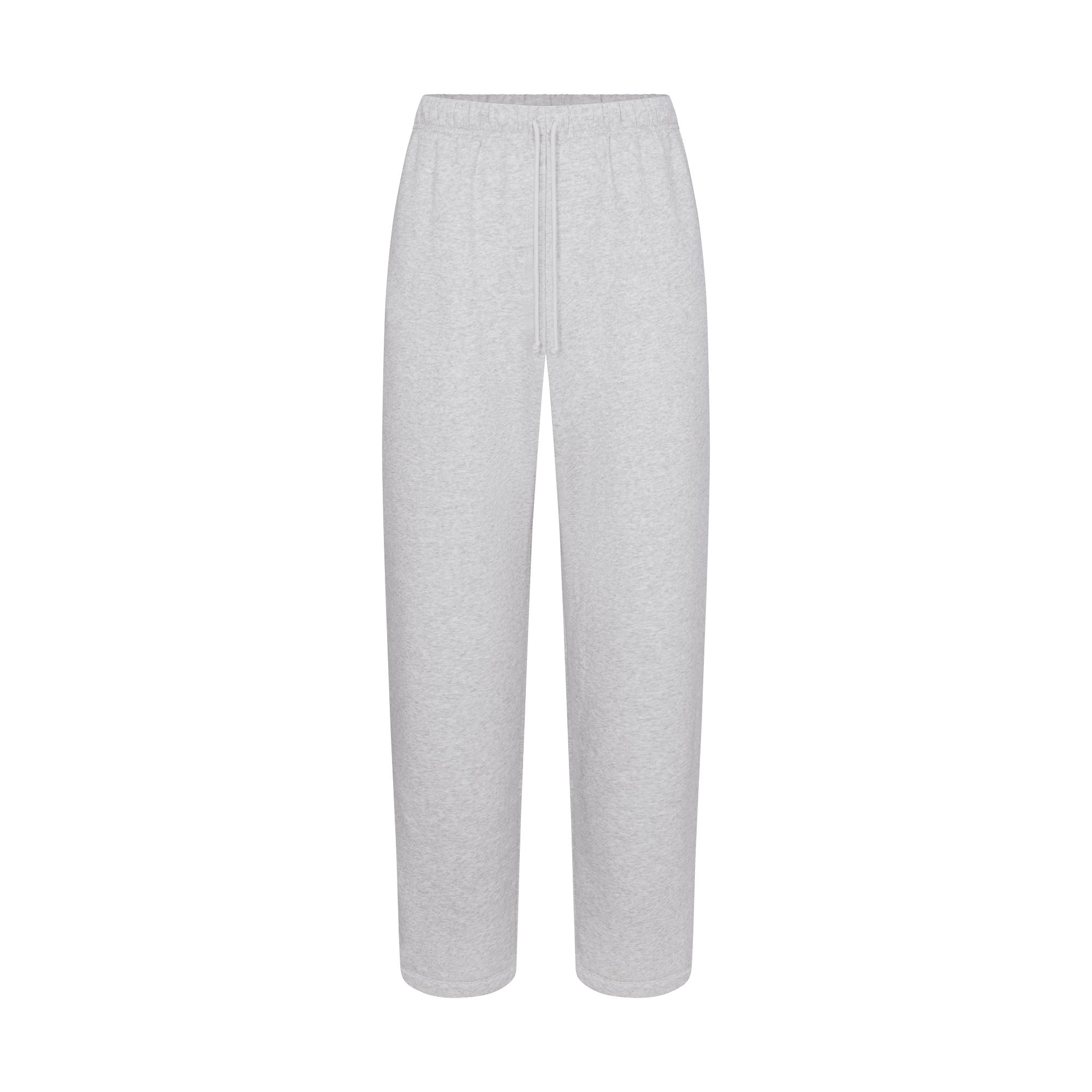 FLEECE LOUNGE MENS CLASSIC STRAIGHT LEG PANT | LIGHT HEATHER GREY - Image 7