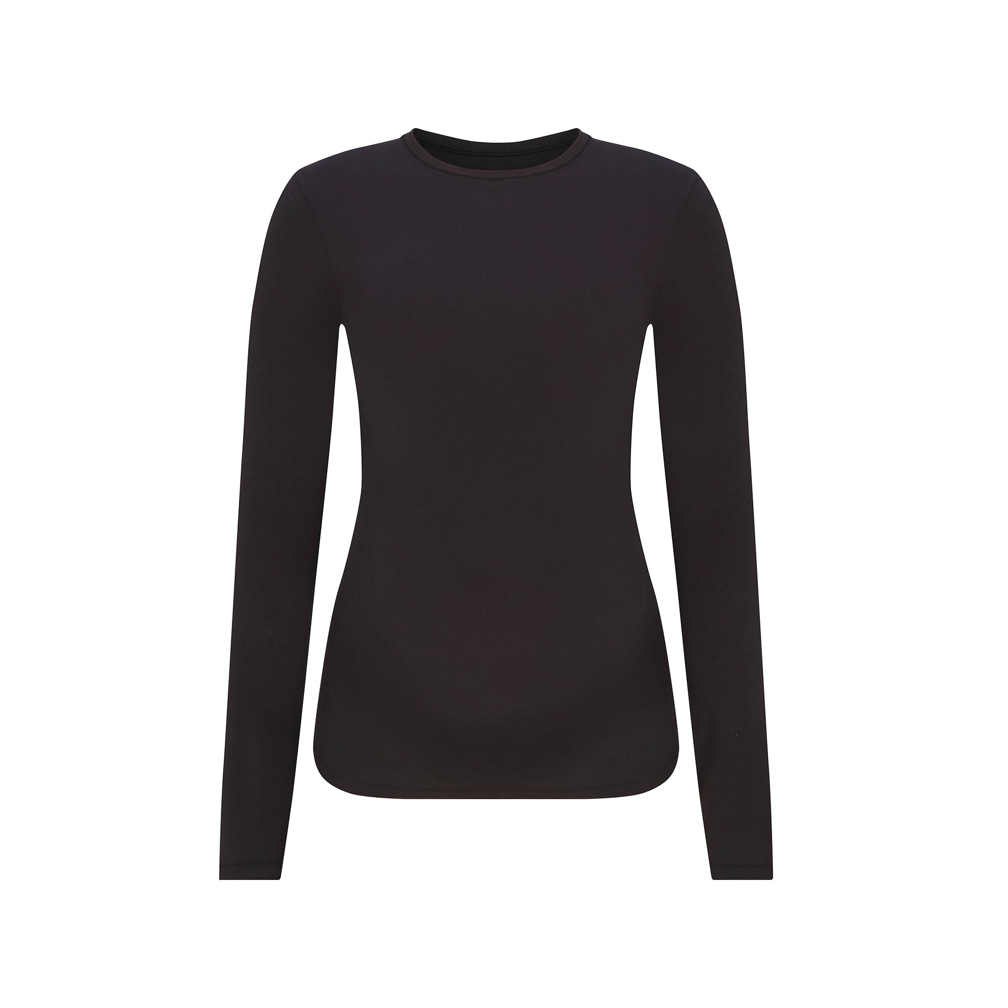COTTON JERSEY MATERNITY LONG SLEEVE T-SHIRT | SOOT - Image 6