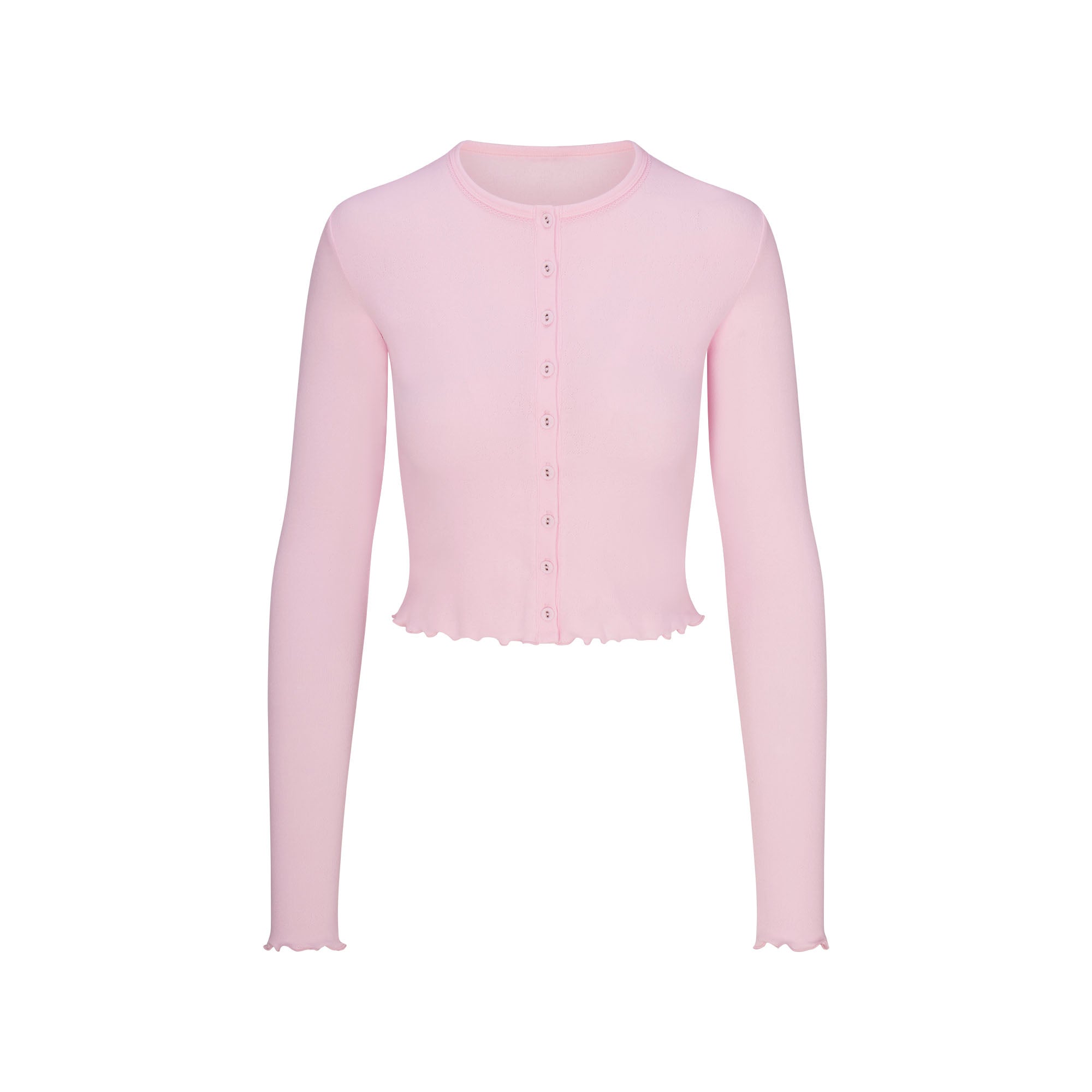 LOGO POINTELLE CARDIGAN | CHERRY BLOSSOM - Image 5