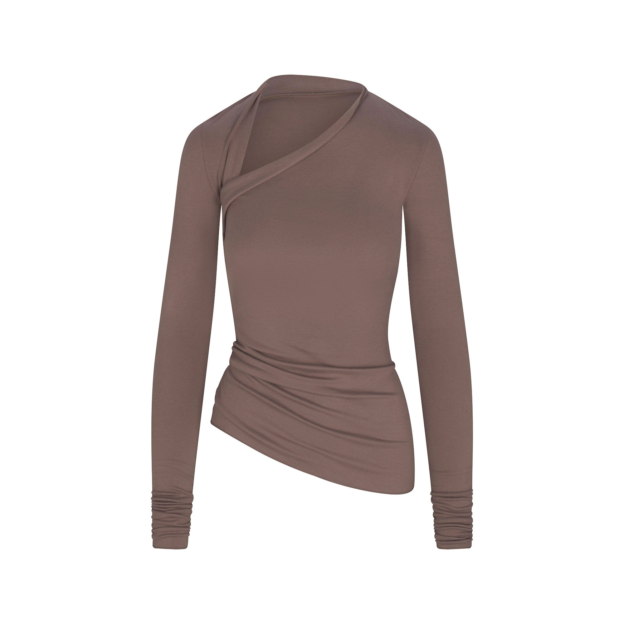 SKIMS CLOUD ASYMMETRIC LONG SLEEVE TOP | AMETHYST - Image 6