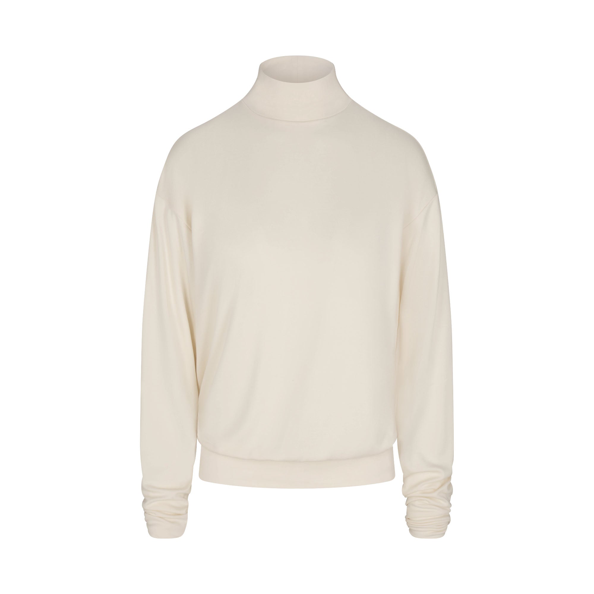 SKIMS CLOUD LONG SLEEVE TURTLENECK | ECRU - Image 6