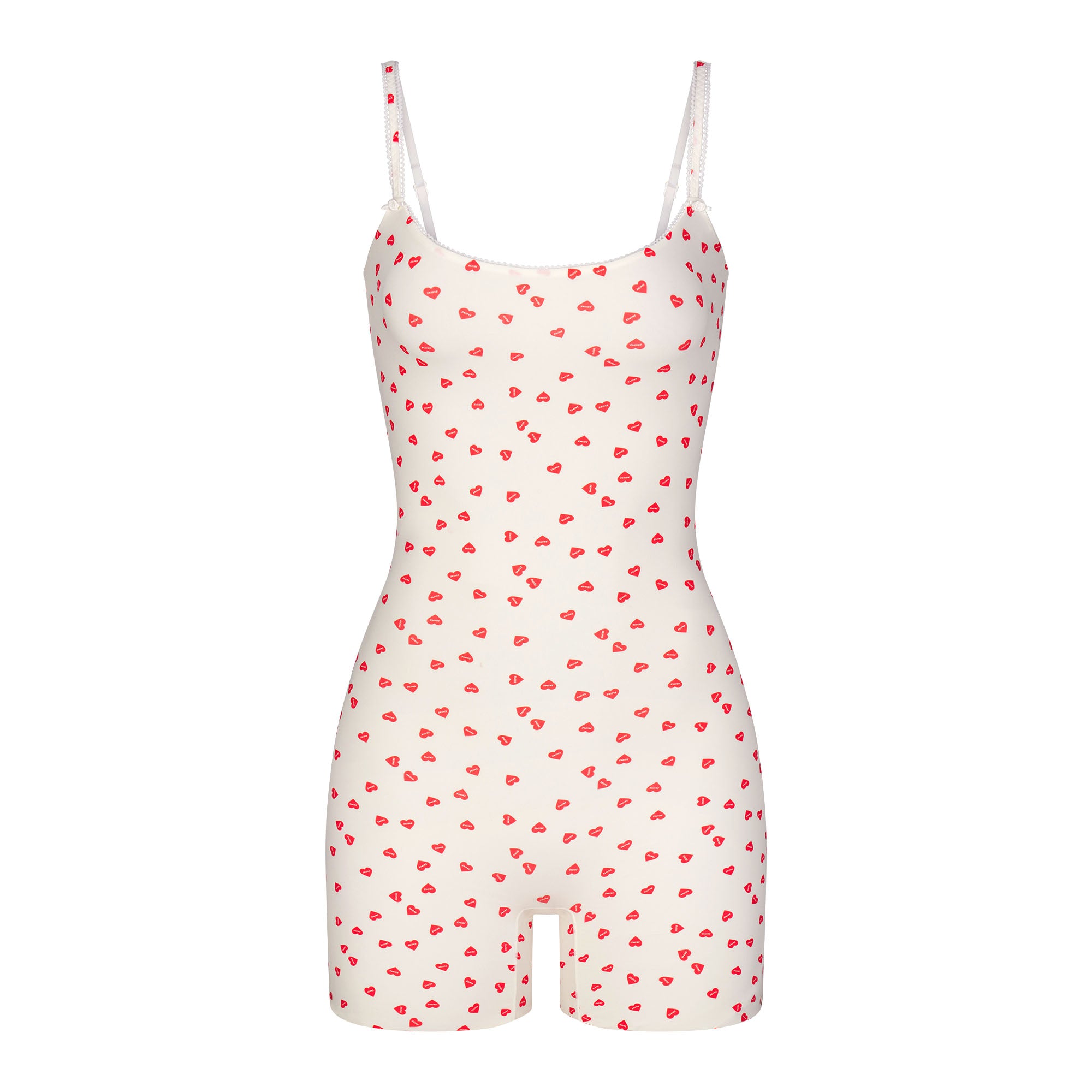 FITS EVERYBODY PICOT ONESIE | RUBY HEART PRINT - Image 5