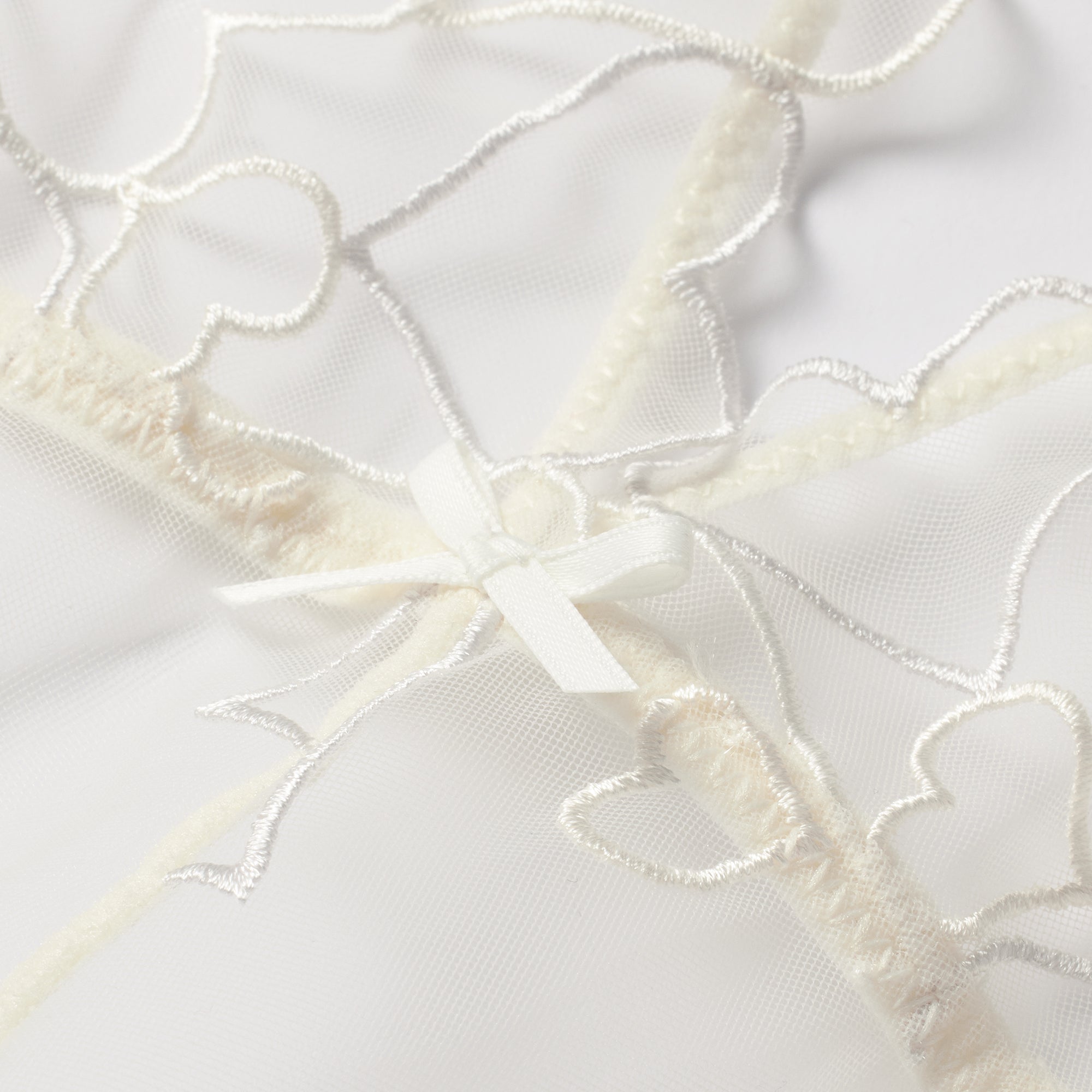 EMBROIDERED TULLE TEDDY | MARBLE - Image 9