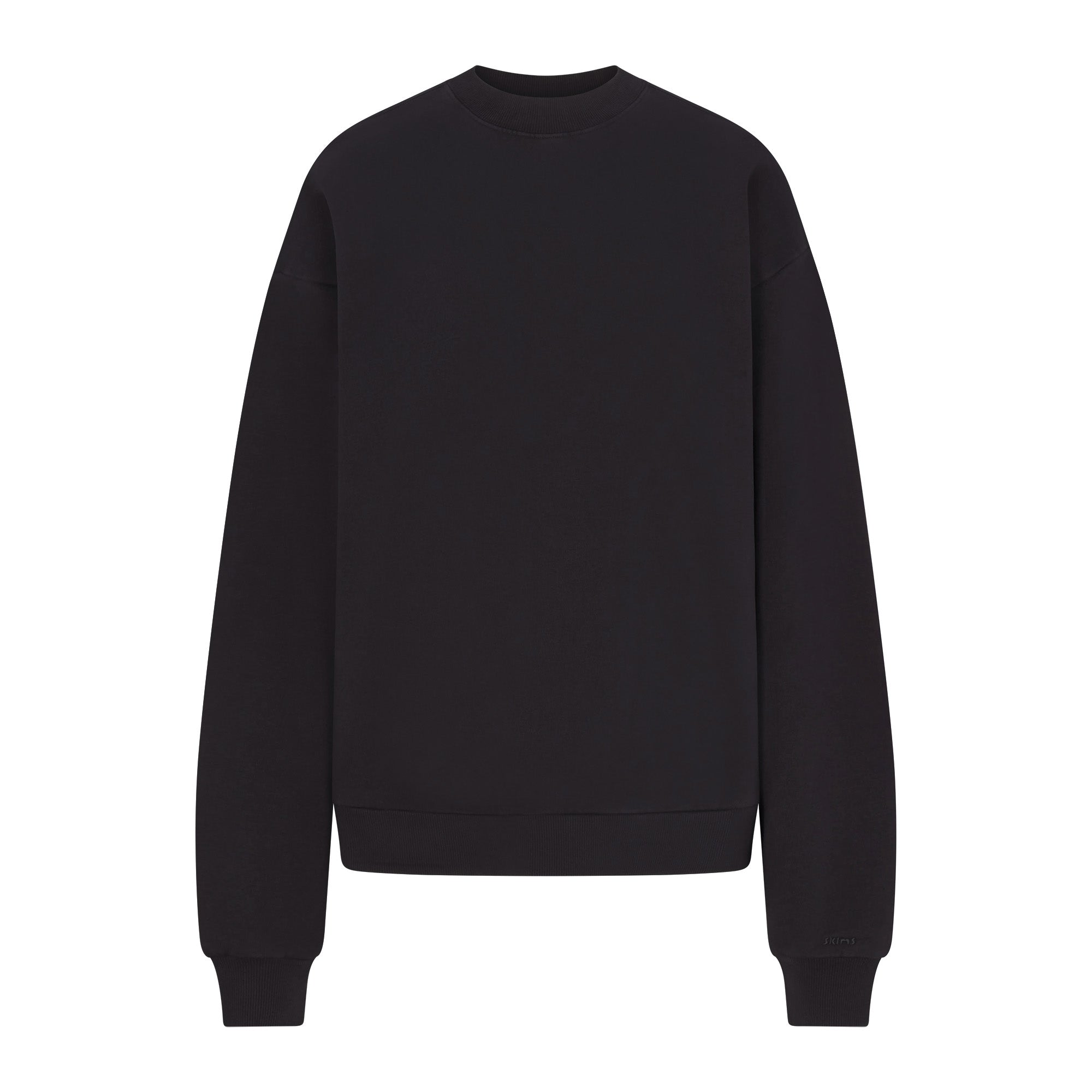 BOYFRIEND FLEECE CREWNECK | WASHED ONYX - Image 5