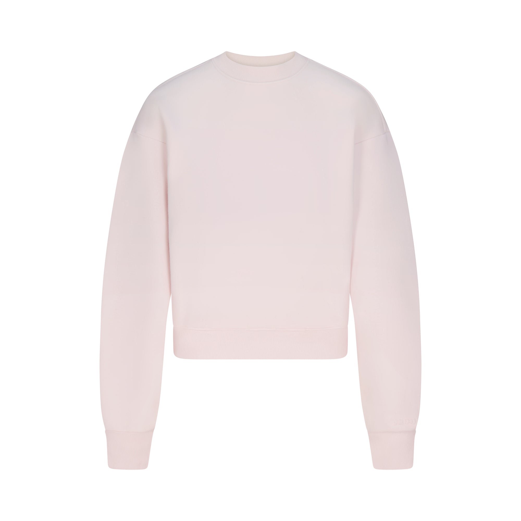 COTTON FLEECE CLASSIC CREWNECK | BARELY PINK - Image 7