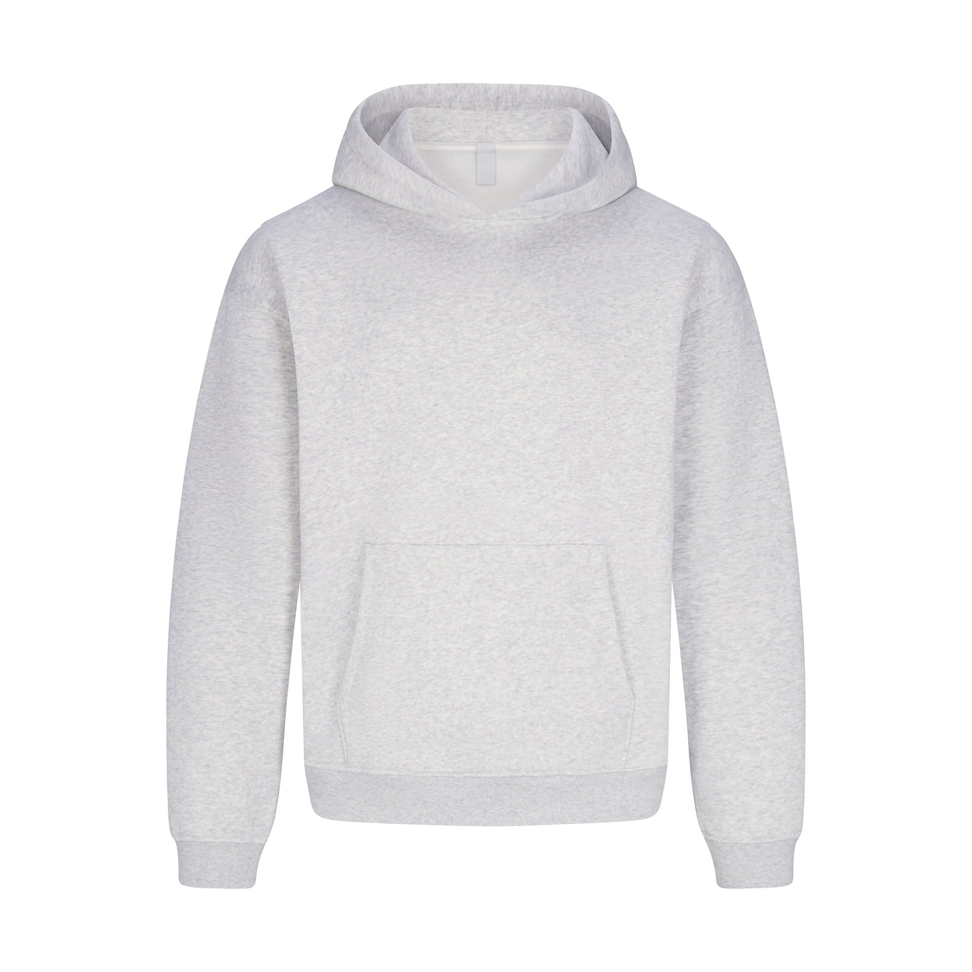 FLEECE LOUNGE MENS RELAXED HOODIE | LIGHT HEATHER GREY - Image 7