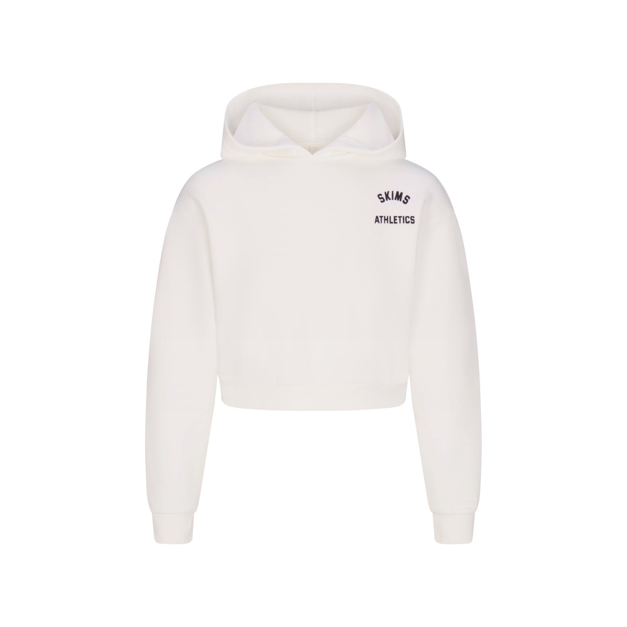 COTTON FLEECE SHRUNKEN HOODIE | MARBLE GRAPHIC - Image 7