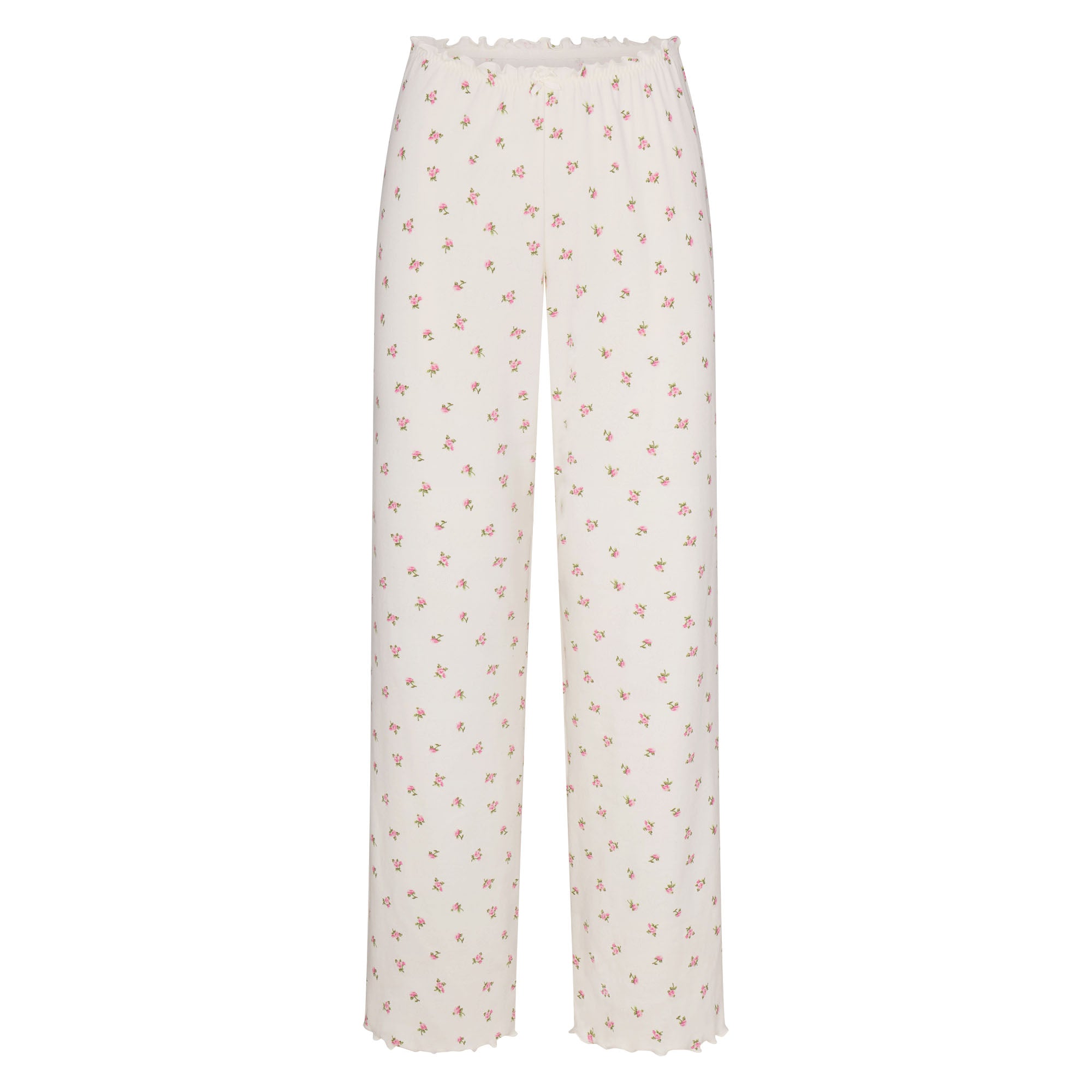 LOGO POINTELLE STRAIGHT LEG PANT | MARBLE PINK ROSEBUD PRINT - Image 5