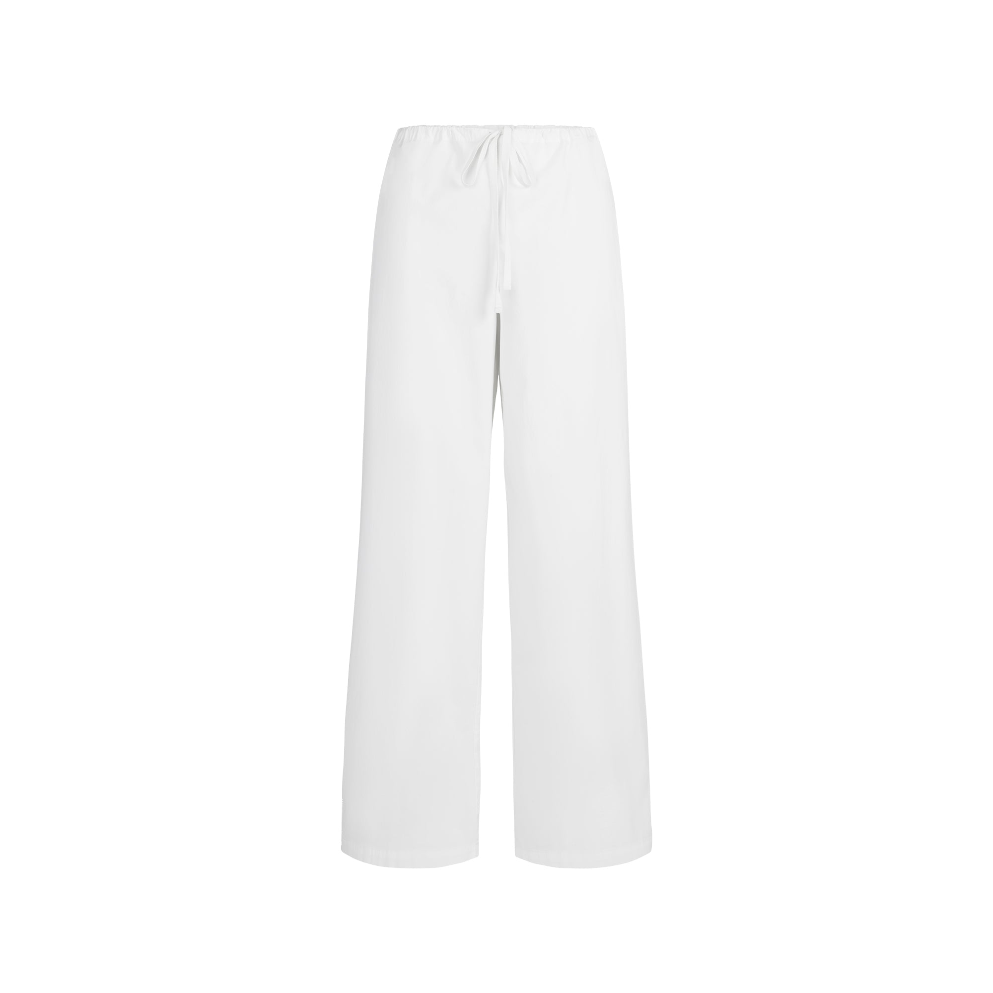COTTON POPLIN STRAIGHT LEG PANT | SNOW - Image 5