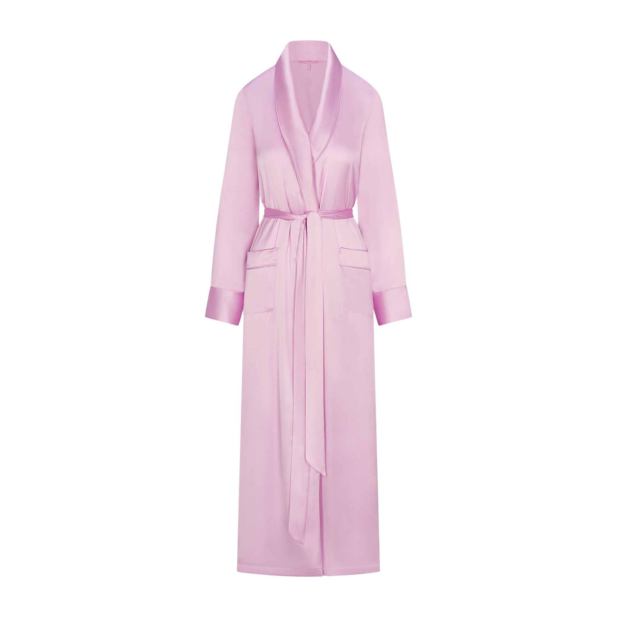 WOVEN SHINE LONG ROBE | PINK ROSE - Image 6
