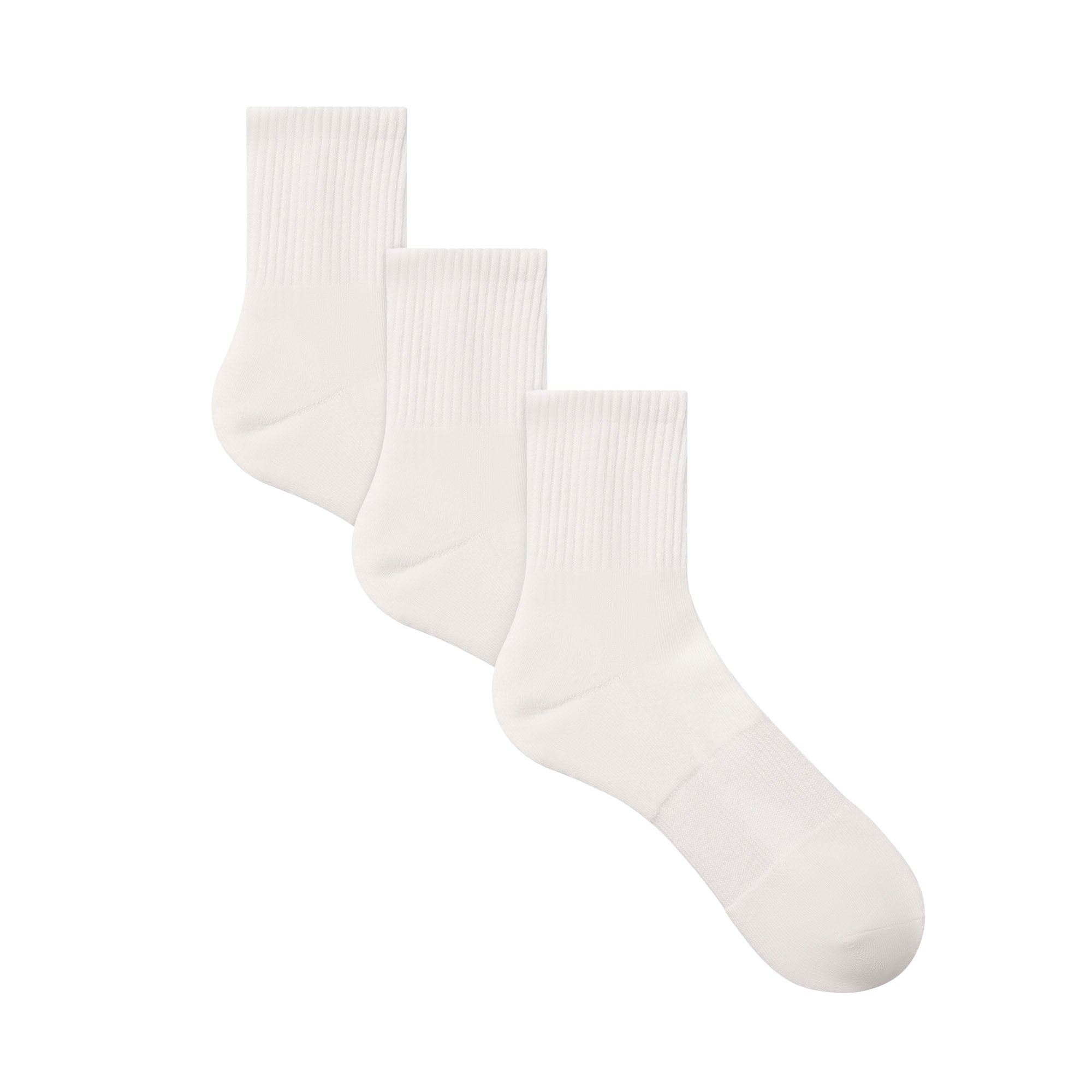 MENS QUARTER CREW SOCK 3-PACK | CHALK - Image 7