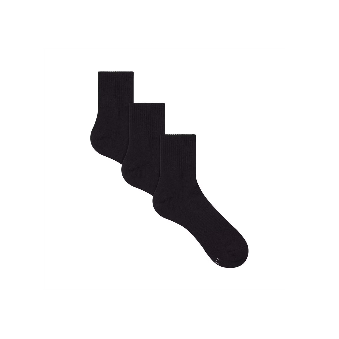 MENS QUARTER CREW SOCK 3-PACK | ONYX - Image 6